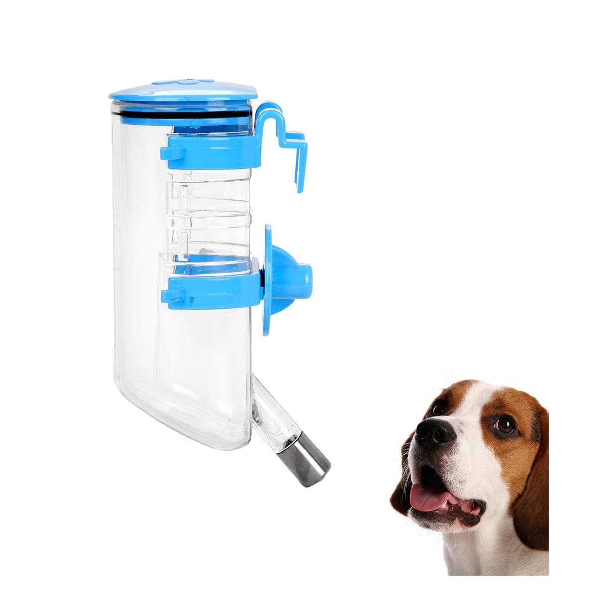 PENINSULA LOVE No Drip Pet Water Bottle, 350ml/12oz, Leak-Proof, Stainless Steel Nozzle, Easy to Install & Refill, Perfect for Small Medium Dogs & Cats