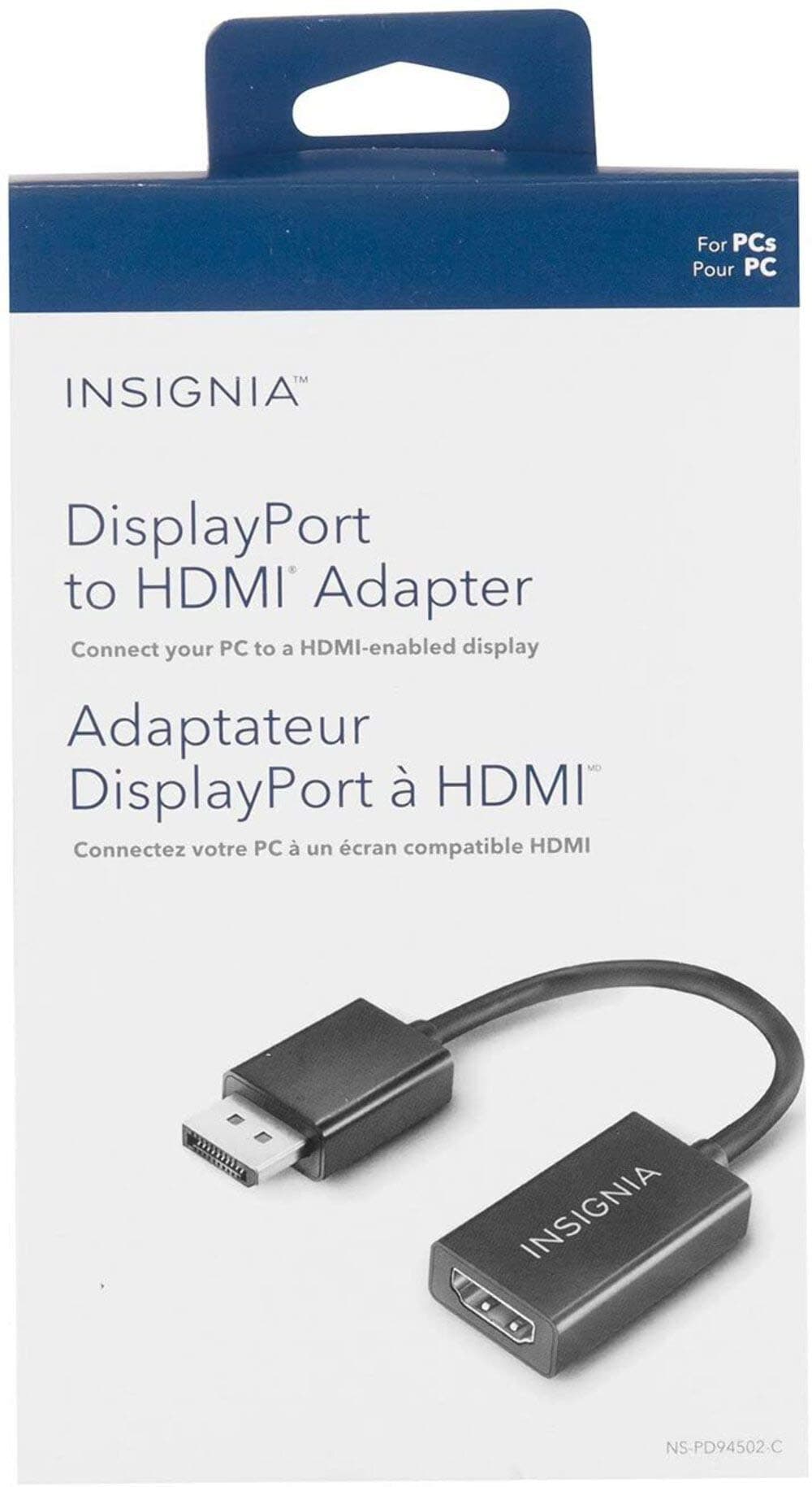 Insignia HDMI to DisplayPort Adapter (NS-PD94502-C)