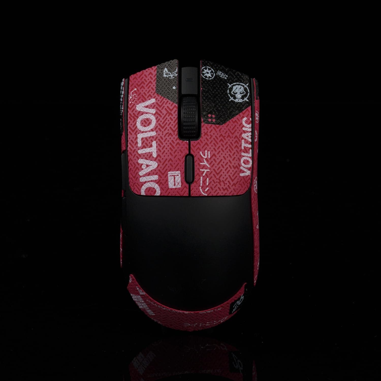 Hokeyio Gamer Mouse Grip Tape Sticker for Razer Viper V3 Non Slip Suck Sweat Pre Cut Easy Install PC Gaming Blood X