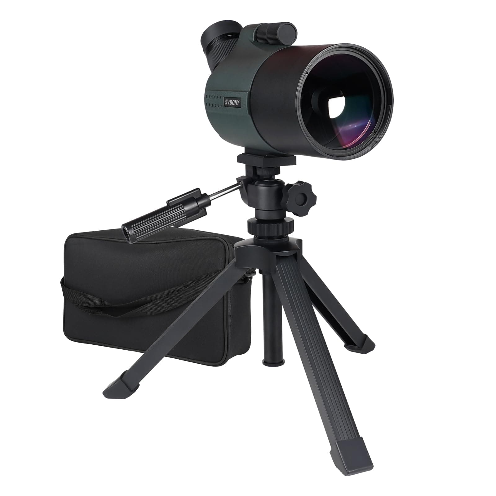 Svbony SV41Pro Mini Mak Spotting Scope, 28-84X80mm Angled Maksutov Spotting Scope, FMC 1.25" Detachable Eyepiece with SV182 Finderscope and Adapter for Aldult Target Shooting Archery Astronomy