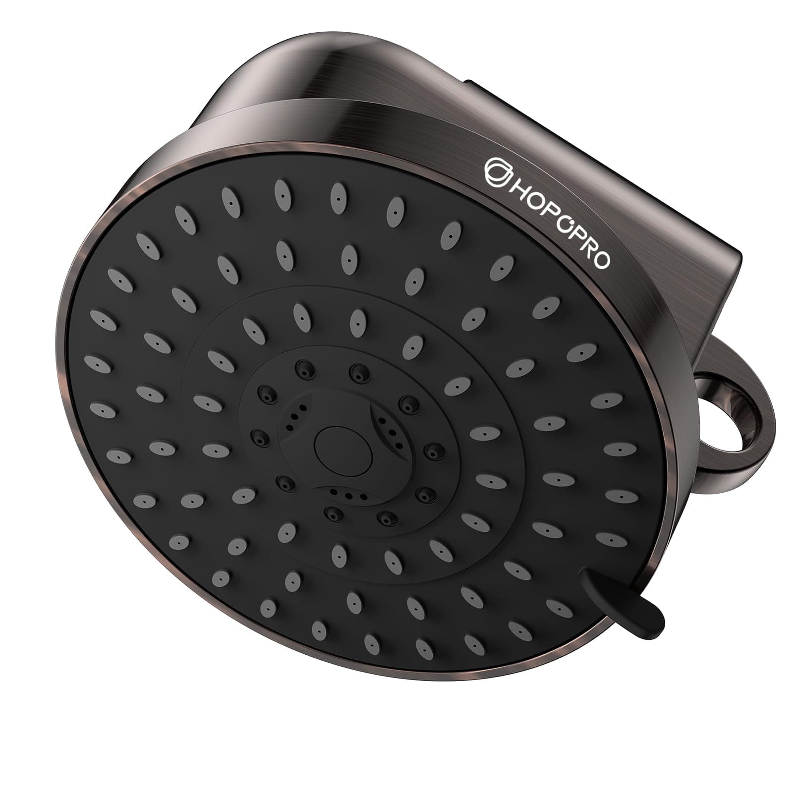 High Flow Filtered Shower Head, HOPOPRO 5 Modes High Pressure Fixed Showerhead with Filter, 2-in-1 Shower Head Filter, Remove 99% Chlorine, Improves Skin Hair Condition (6 Inch Oil Rubbed Bronze)