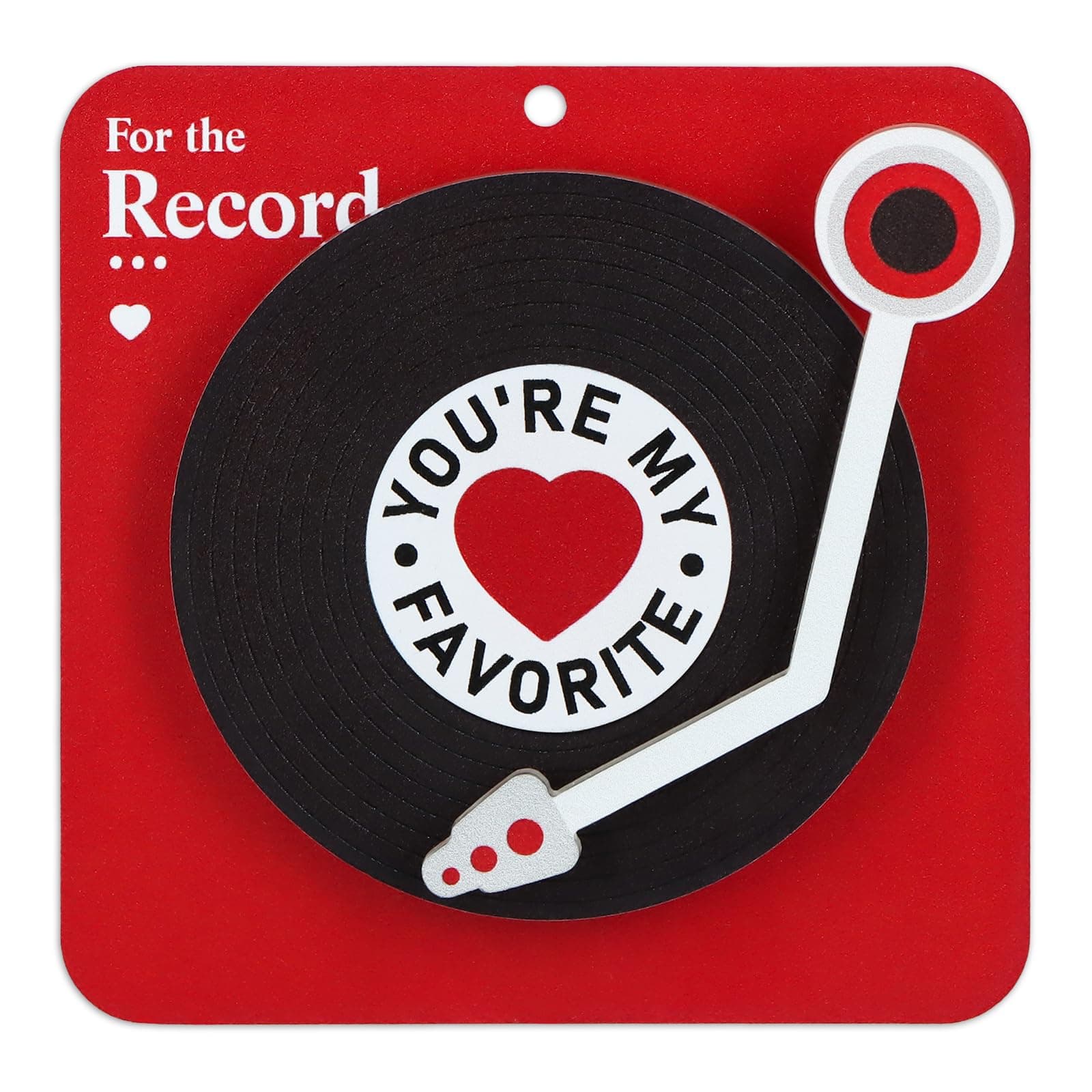 WaaHome Funny Valentines Day Gifts for Him or Her - Gift for Husband or Wife, Boyfriend or Girlfriend - Valentine's Day Gifts for Men and Women - for The Rotatable Vinyl Record Love Keepsake Ornament