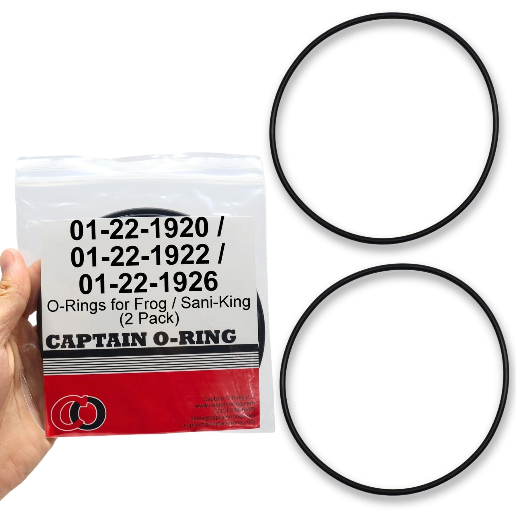 Captain O-Ring – Replacement 01-22-1920/01-22-1922/01-22-1926 Orings for King Frog, Sani-King 910 920 930 Feeders (2 Pack)