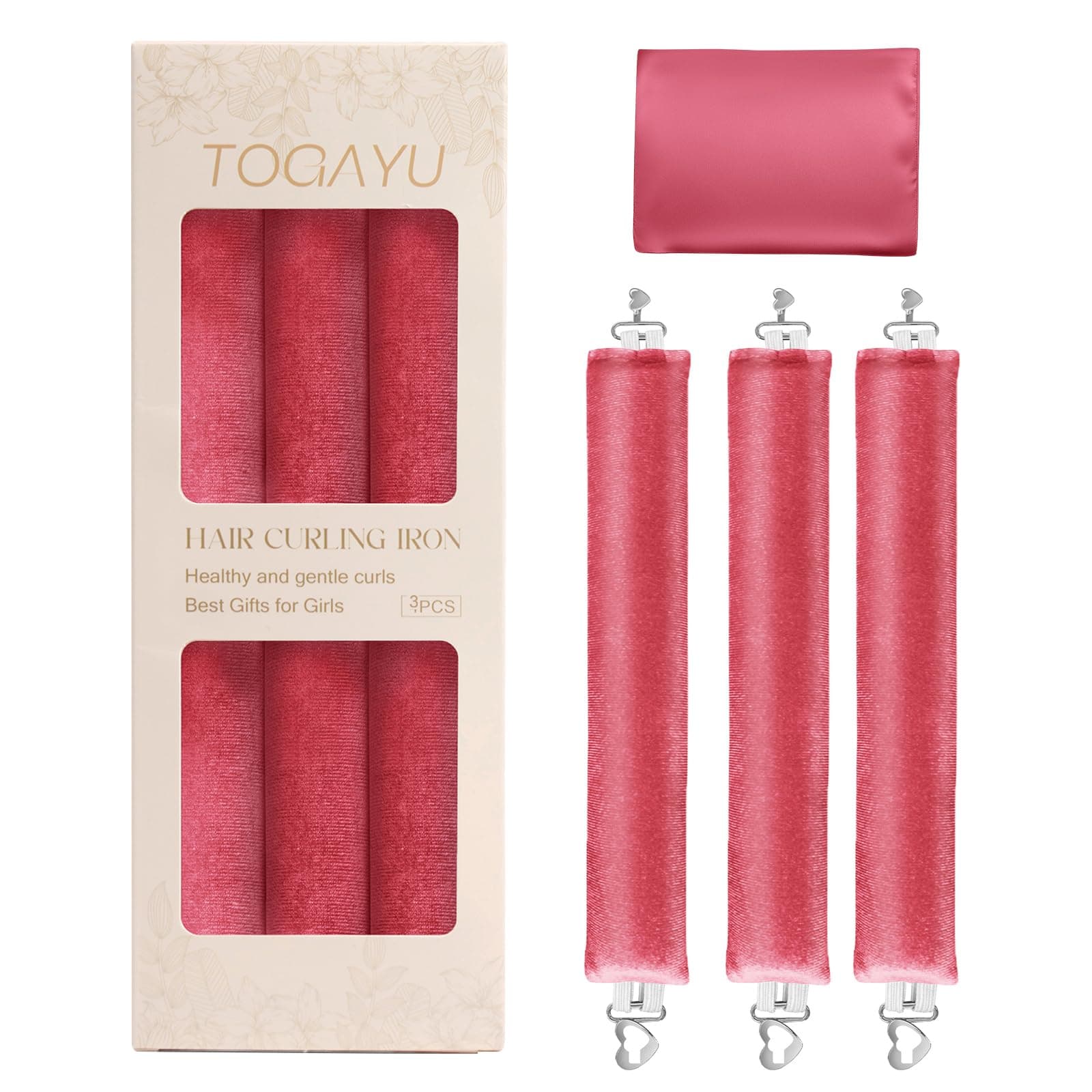 Togayu Heatless Curls Overnight Hair Care Set - Jumbo Velvet Hair Curlers
