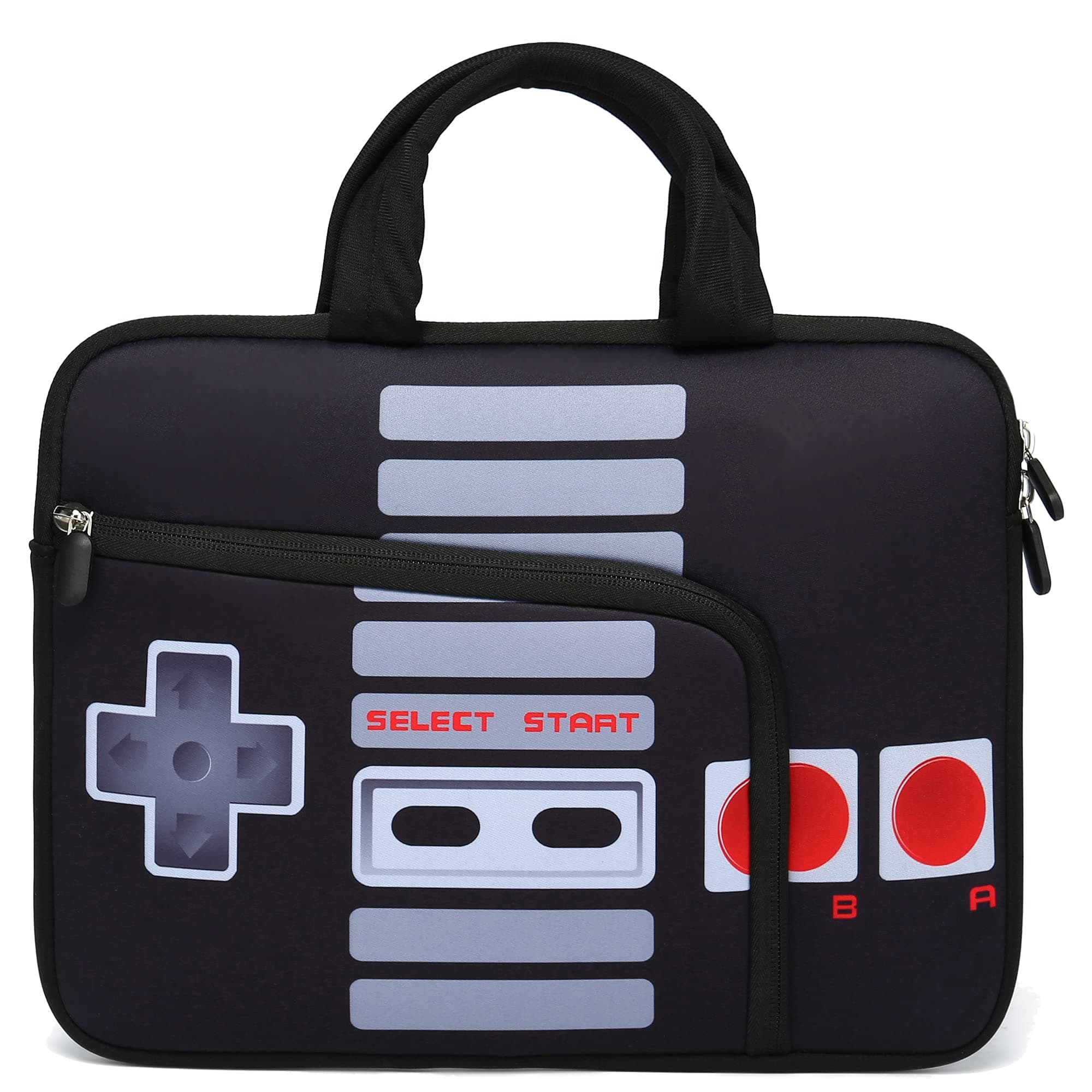 14 15 15.4 15.6 inch Laptop Handle Bag Computer Protect Case Pouch Holder Notebook Sleeve Neoprene Cover Soft Carrying Case with Extra Pockets for Dell Lenovo Toshiba HP Chromebook ASUS Acer(Games)