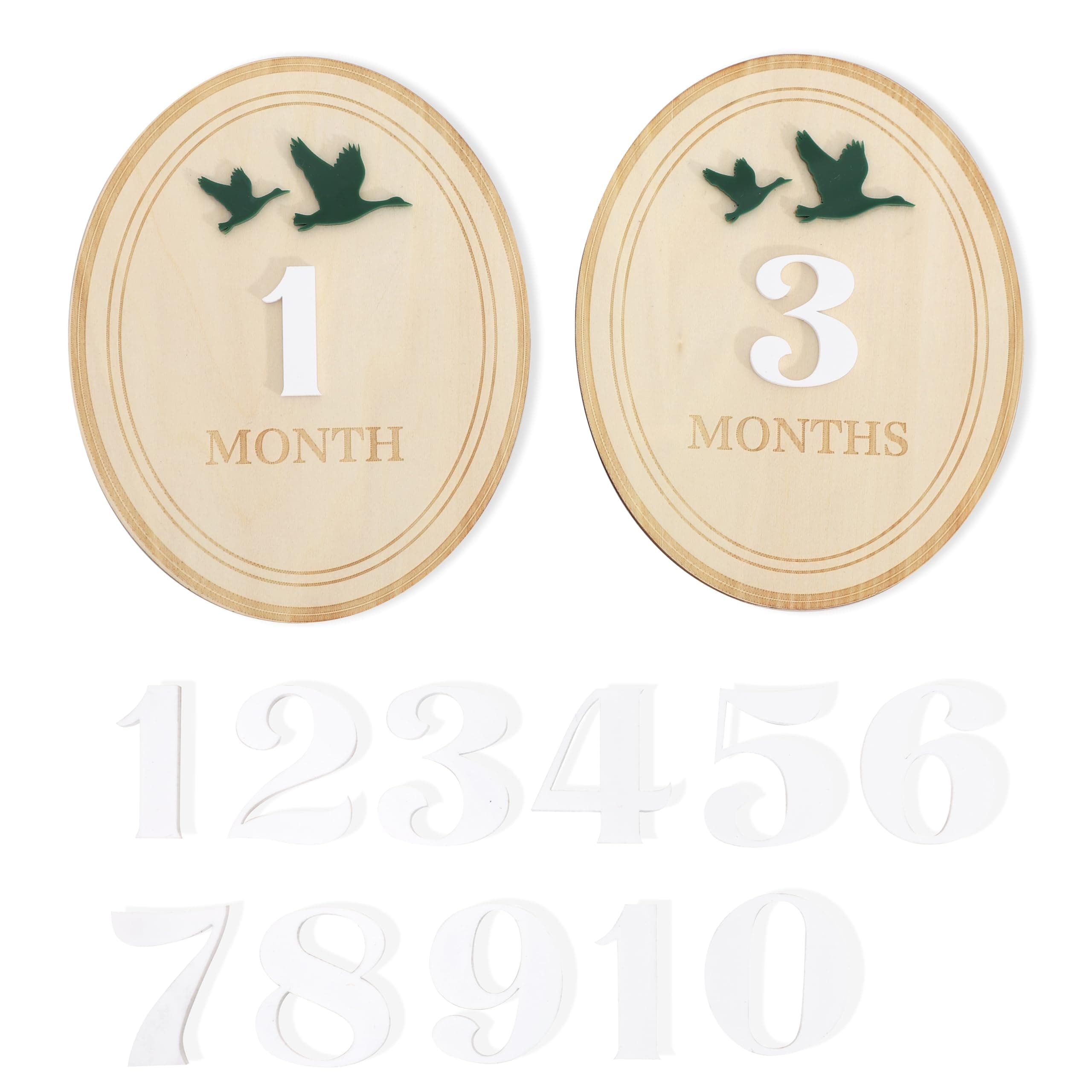 Duck Monthly Birth Announcement Sign for Hospital - Duck Monthly Milestone Markers,Baby Milestone Name Announcement Sign,Baby Photo Props, (Milestone-1)