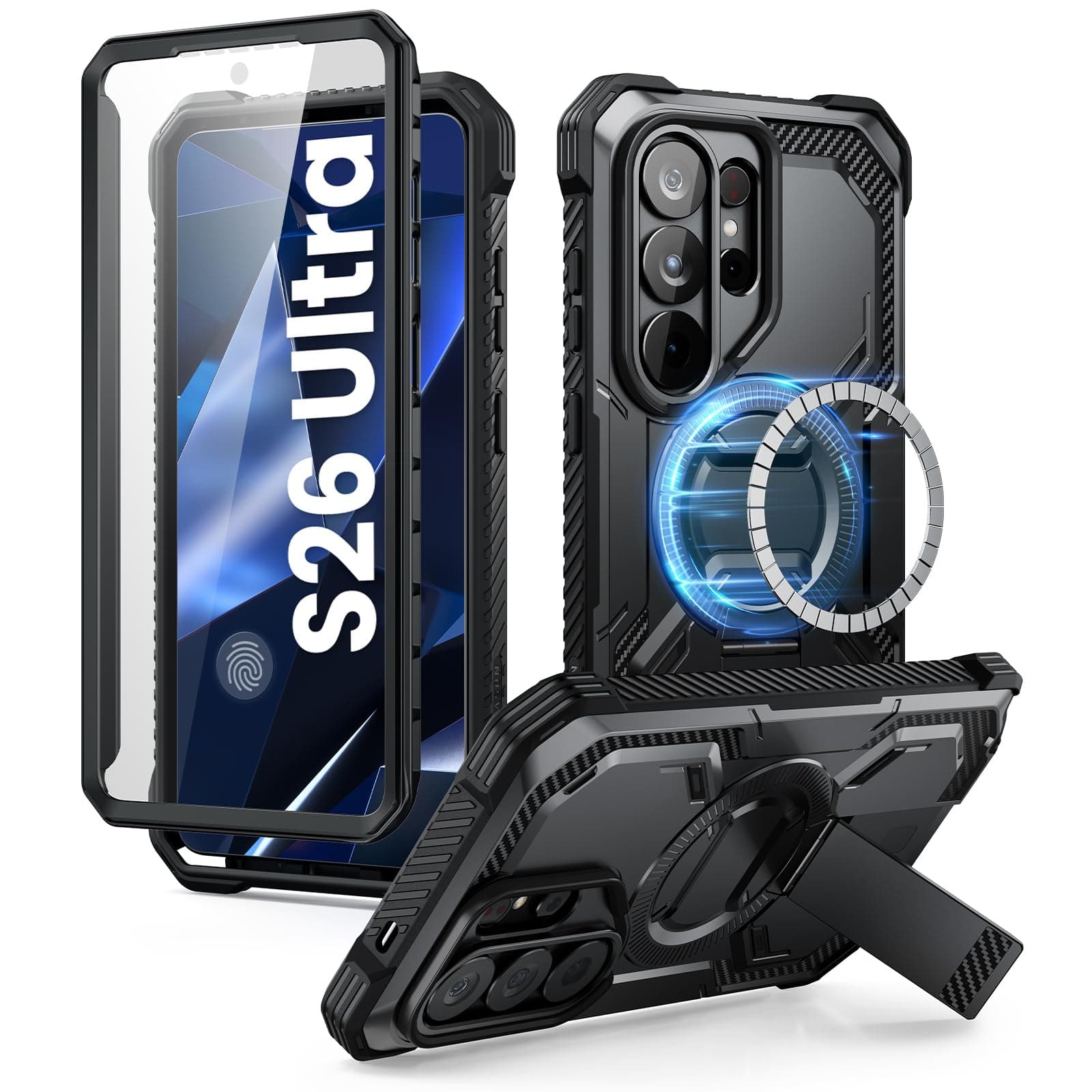 i-Blason for Samsung Galaxy S26 Ultra Case MagSafe, S26Ultra 6.9", Black