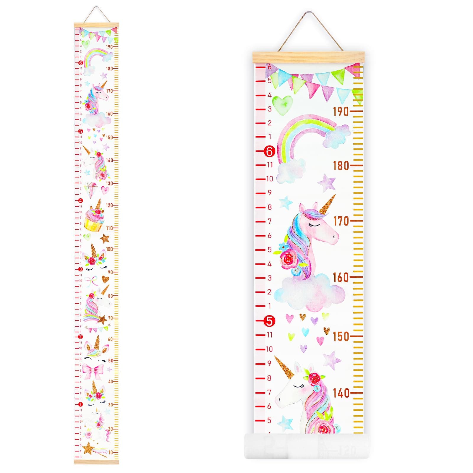MIBOTE Growth Height Chart for Kids, Removable 79"x7.9" (Unicorn)