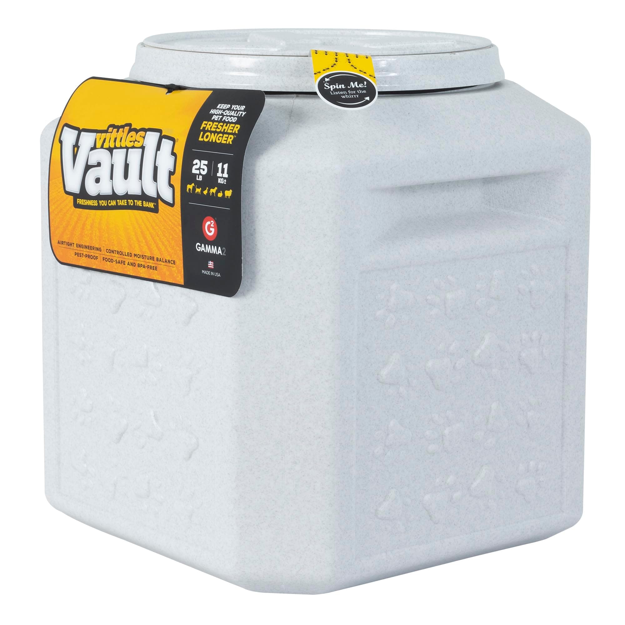 Gamma Vittles Vault Plus 25 for Pet Food Storage
