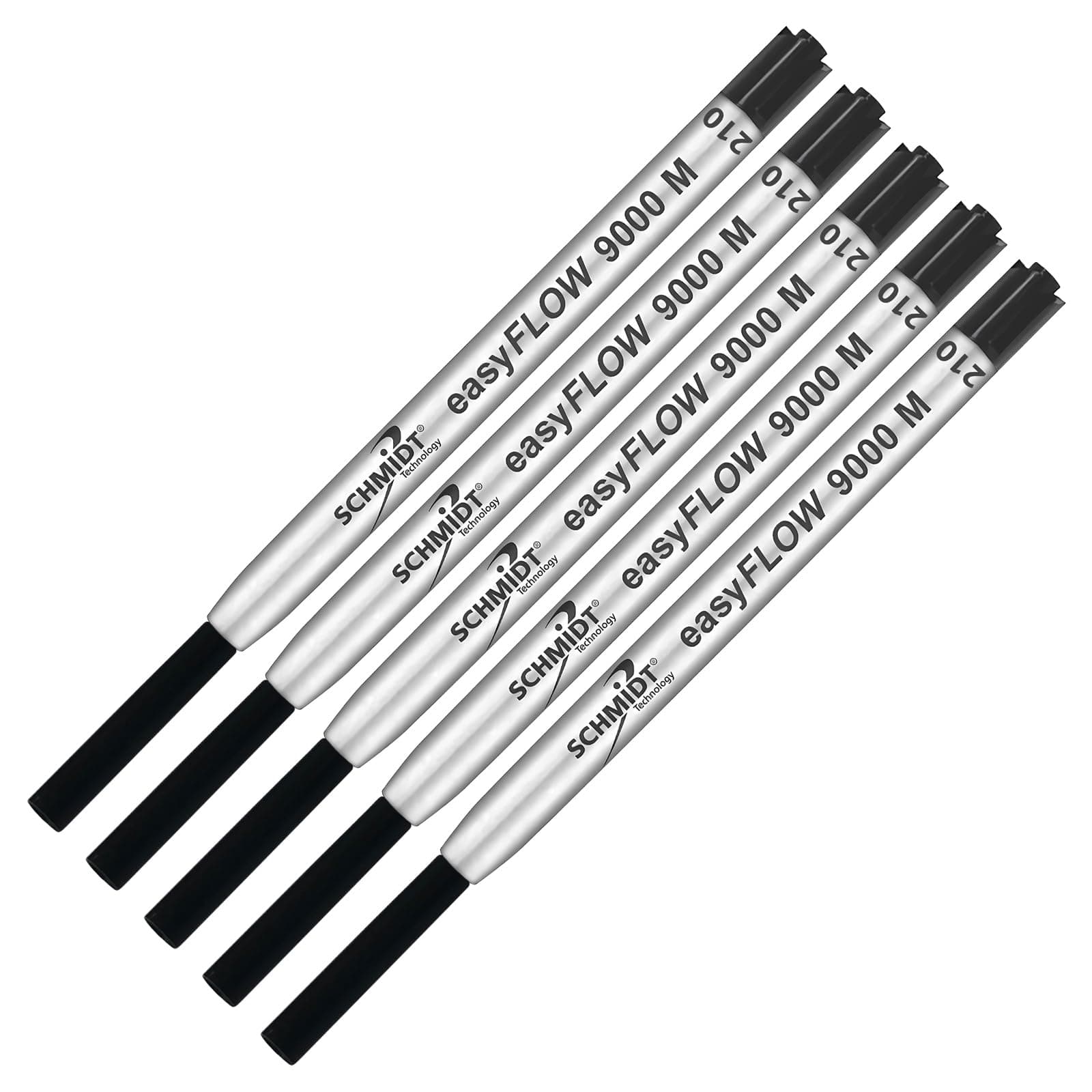 Imprinted Schmidt easyFLOW9000 Ballpoint Refill- Medium Tip 1.0mm, Black Ink - Pack of 5