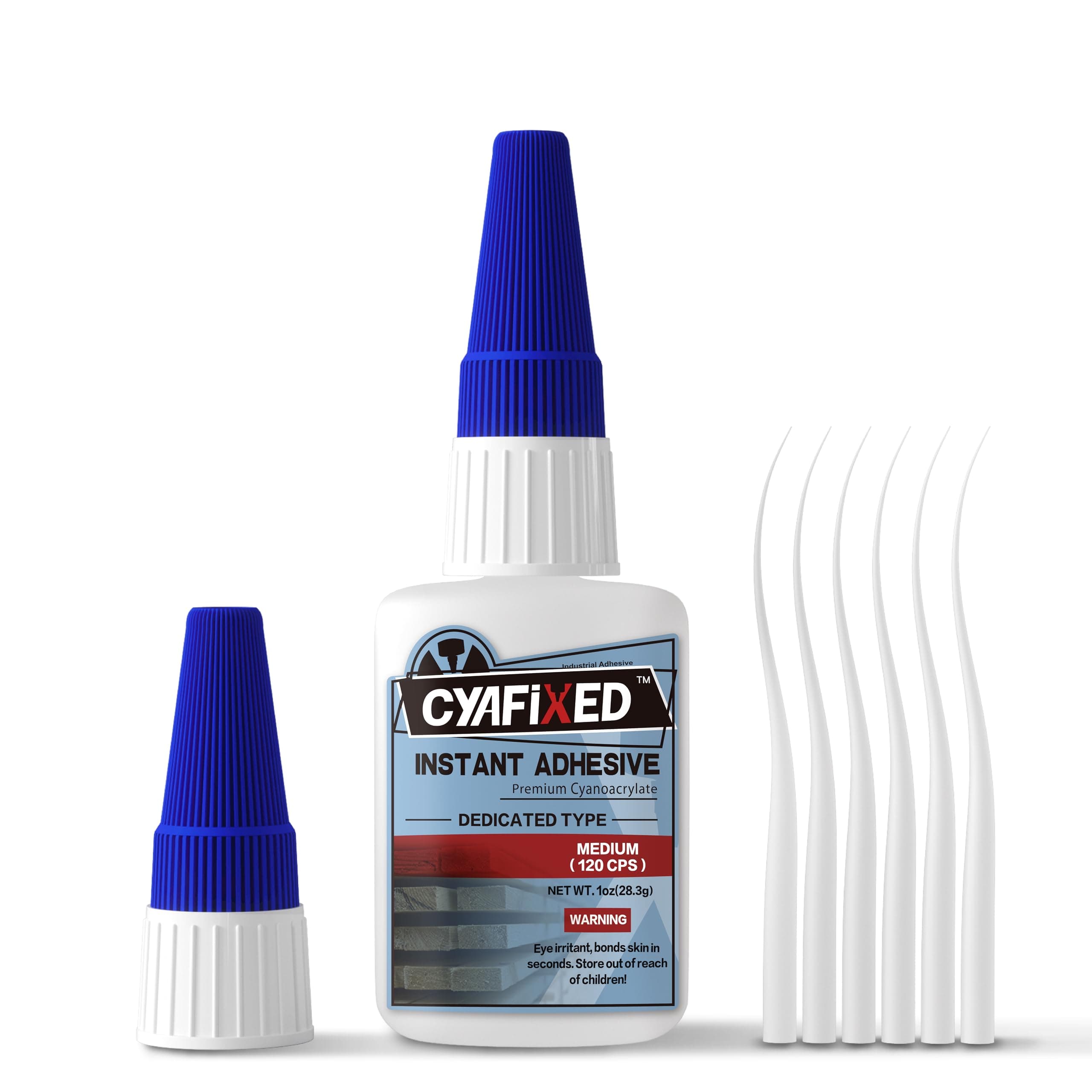 Fast & Control Wood Super Glue 30g, Medium CA Glue for Furniture Carpentry