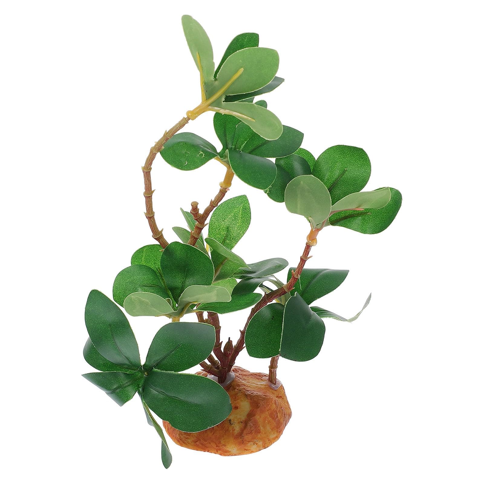 STOBAZA Reptile Tank Fake Plant Lifelike Aquarium Plant Ornament Simulation Climbing Habitat Decor for Bearded Dragon Lizard Snake Terrarium