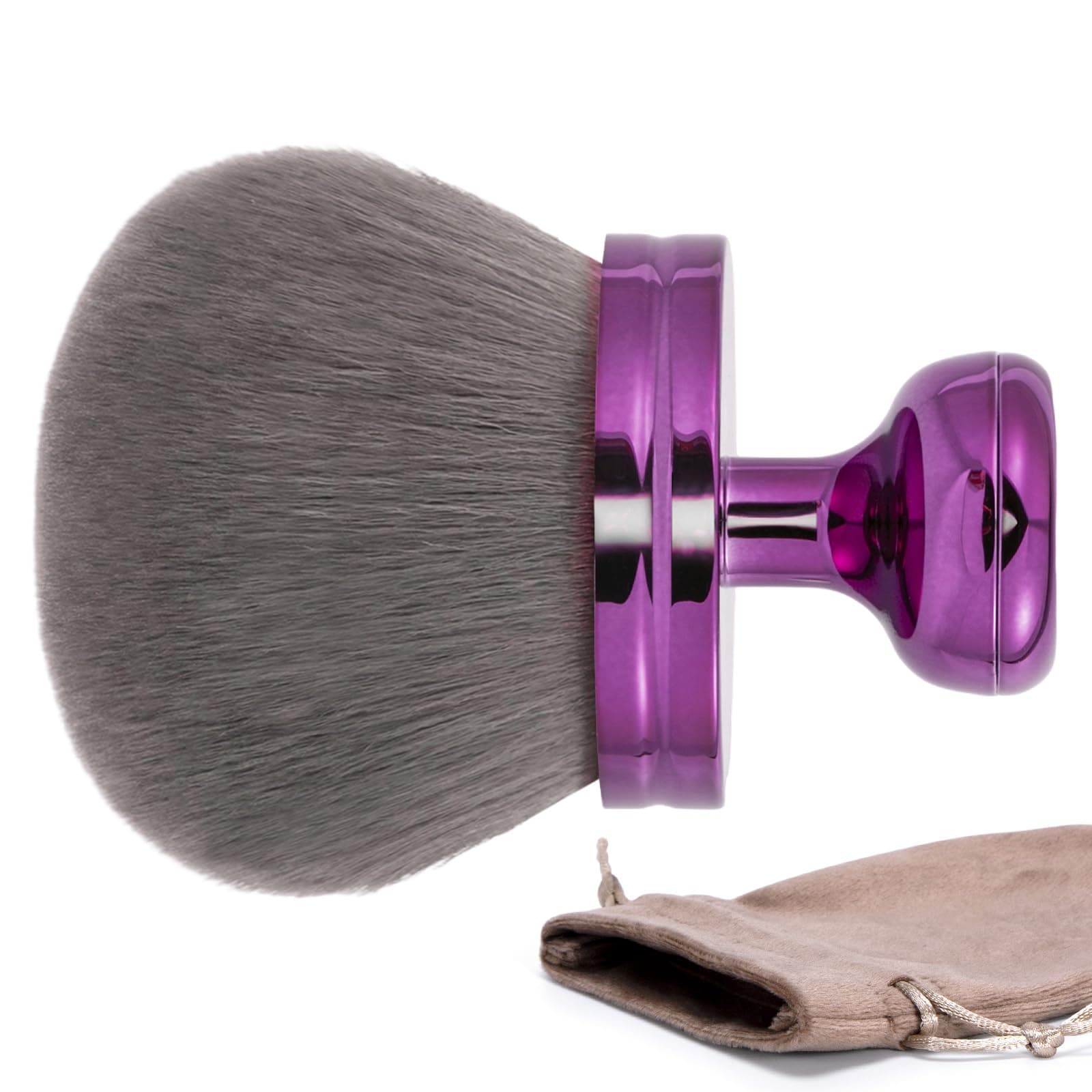 UNIMEIX 3 Inch Sunscreen Brush for Face Kabuki Brush Sunscreen Applicator Self Tanner Body Makeup Brush Coverage Perfector for Liquid Foundation Powder Cream (Purple)