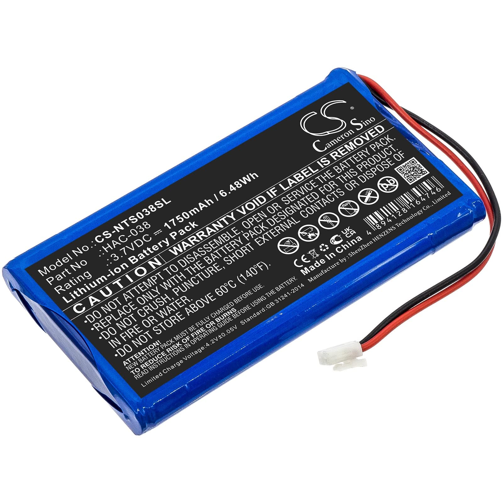 Cameron Sino CS New Replacement Battery for Home Circuit, Mario Kart Live (1750mAh) HAC-038