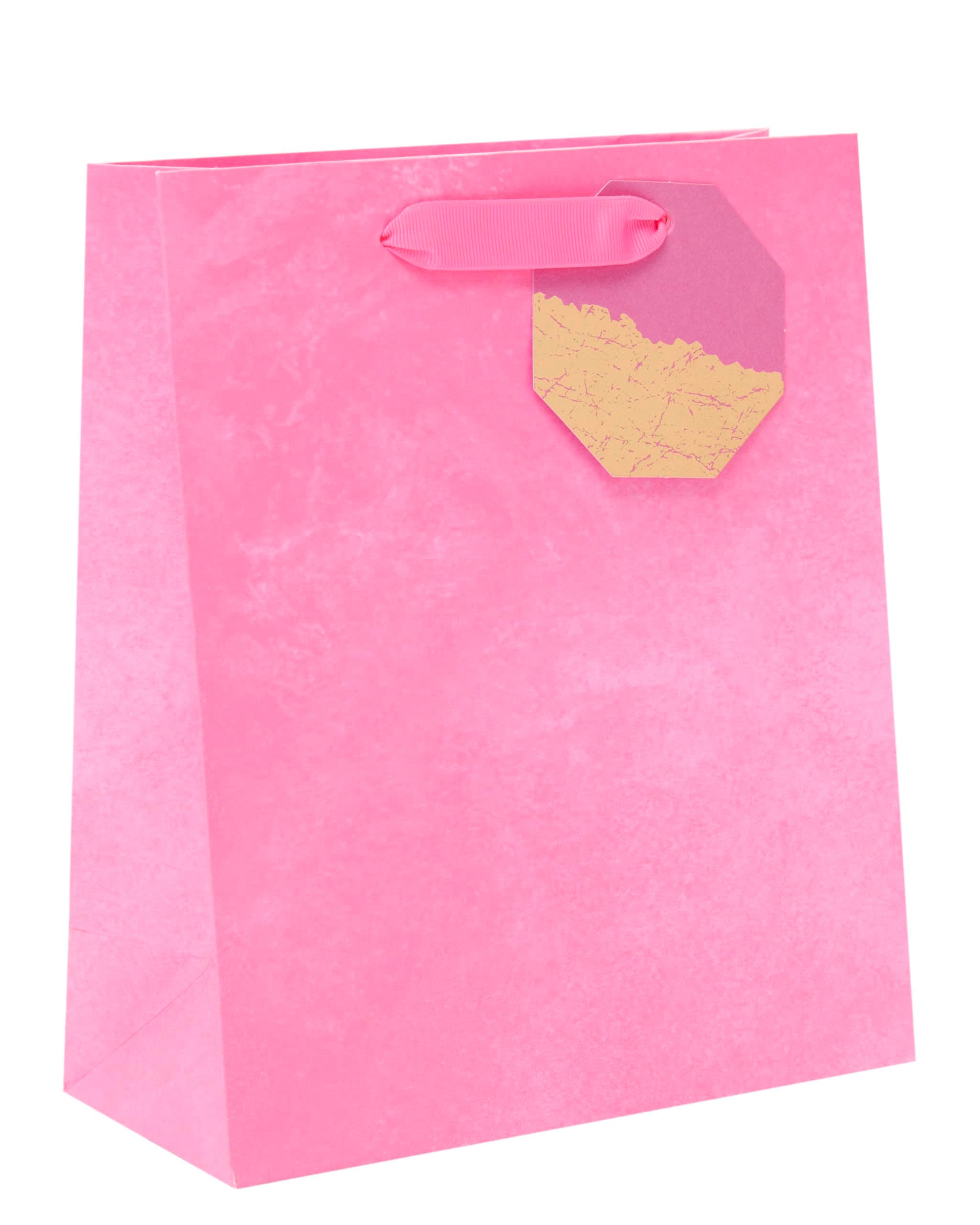 Pink Gift Bag - Medium Gift Bag with Tag - Gift Bag for Her - Gift Bag for Him - Gift Wrap - Gift Wrapping - Birthday Gift Bag