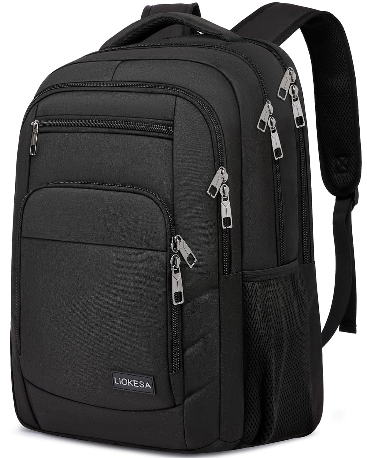 Laptop Backpack for Men Women, School Backpacks for Boys,Water Resistant Black Backpack,15.6 Inch College Bookbag Daypack