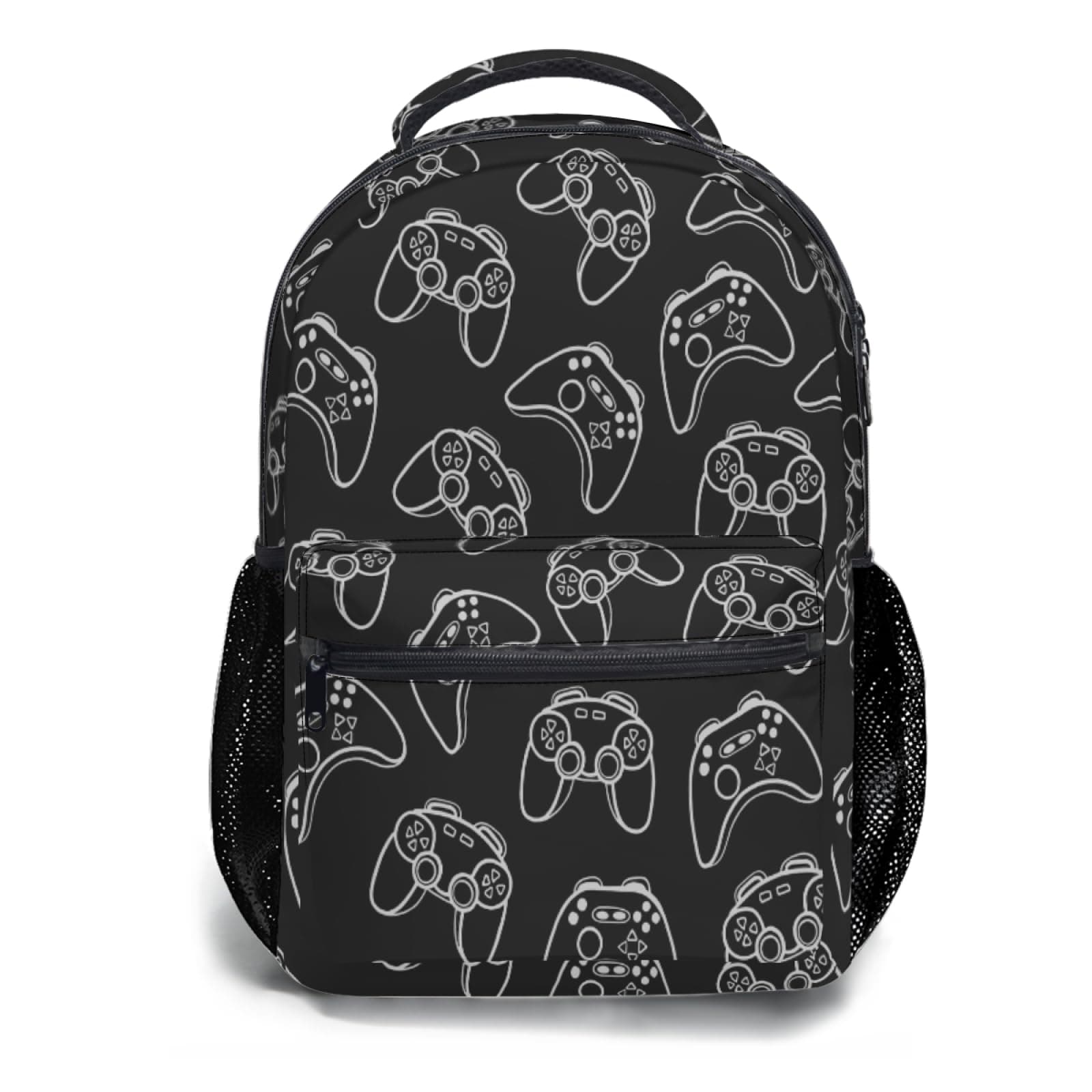 Anyako School Backpack, Laptop Backpack Shoulder Bookbag for Children Travel Camping Daypack, Video Gamepad Controller, 17.32x12.59x5.90 inch, Daypack Backpacks