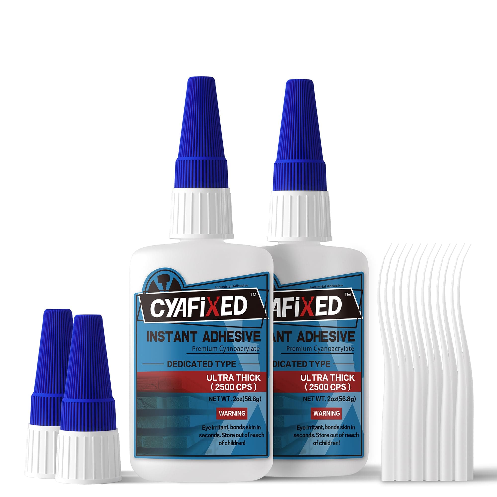 CYAFIXED Professional Grade Cyanoacrylate Super Glue, Ultra Thick Viscosity CA Glue for Woodworking, 4 oz. Value Pack - Instant Adhesive for Woodworking, Gap Filling, Heavy Duty Wood Bonding