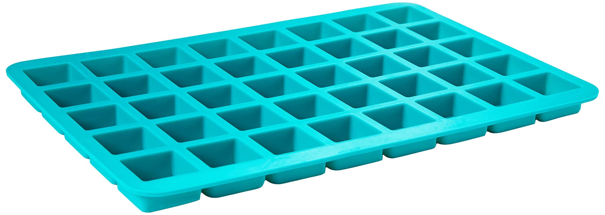 V-Fox 40-Cavity Square Caramel Candy Silicone Molds, Chocolate Truffles, Ganache, Hard Candy, Praline, Ice Cube Tray and Gummy Jelly