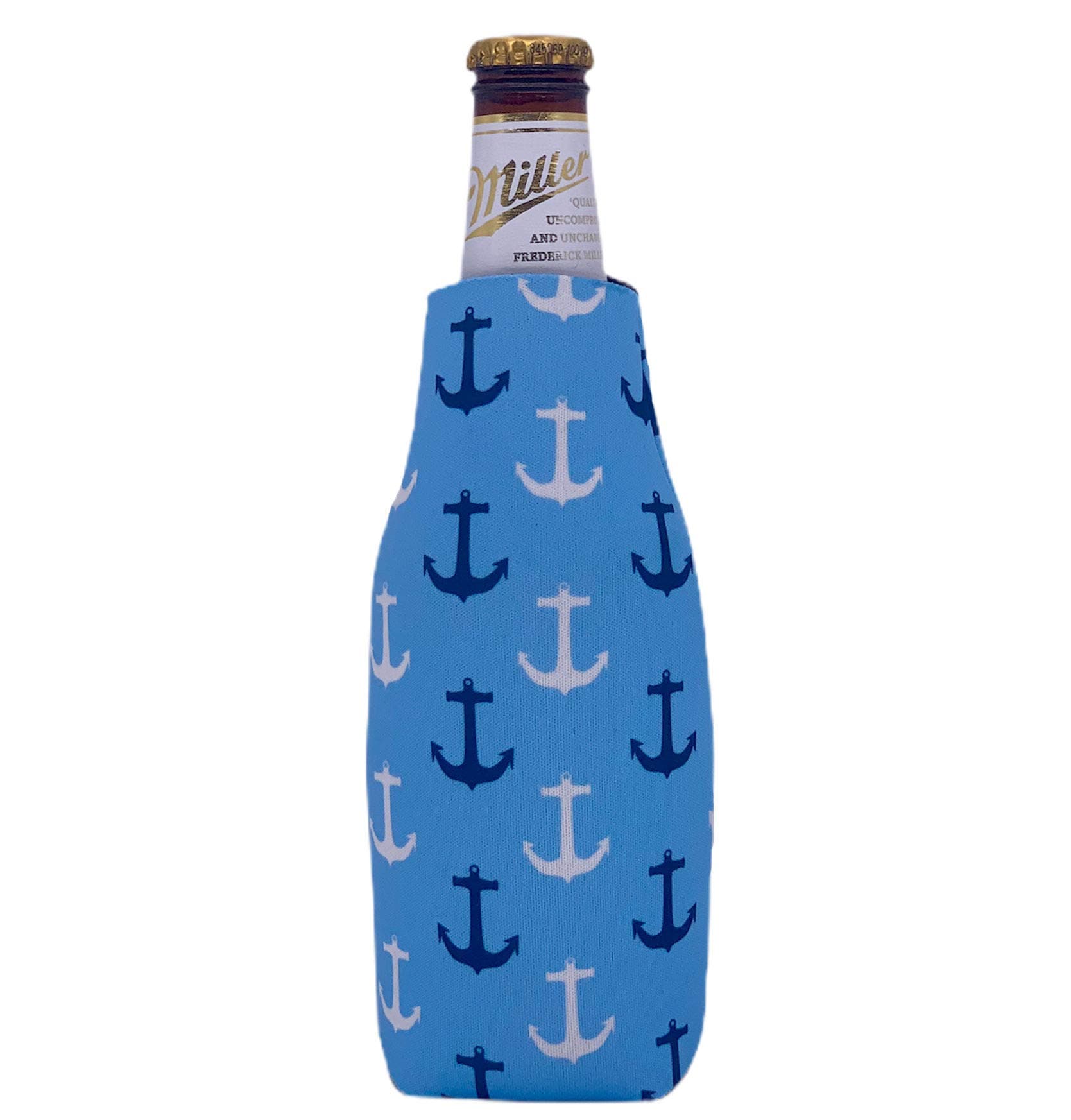 Coolie Junction Anchor Nautical Pattern Beer Bottle Coolie by Coolie Junction