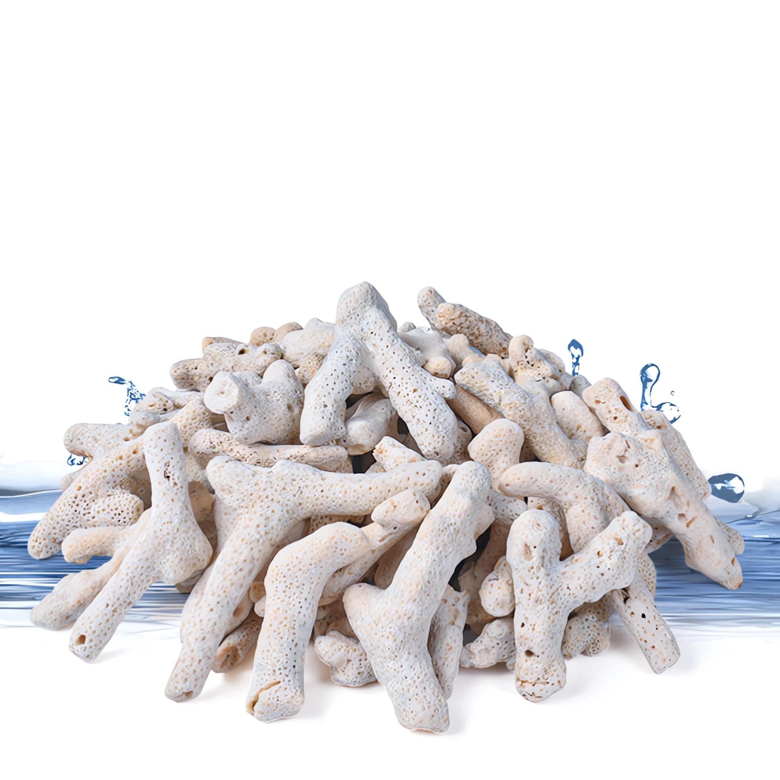YZHZOM Carefully Selected Crushed Coral for Freshwater Aquarium Crushed Coral for Aquarium gh Crushed Coral to Raise ph in Freshwater Fish Tank Filter Media (500g)