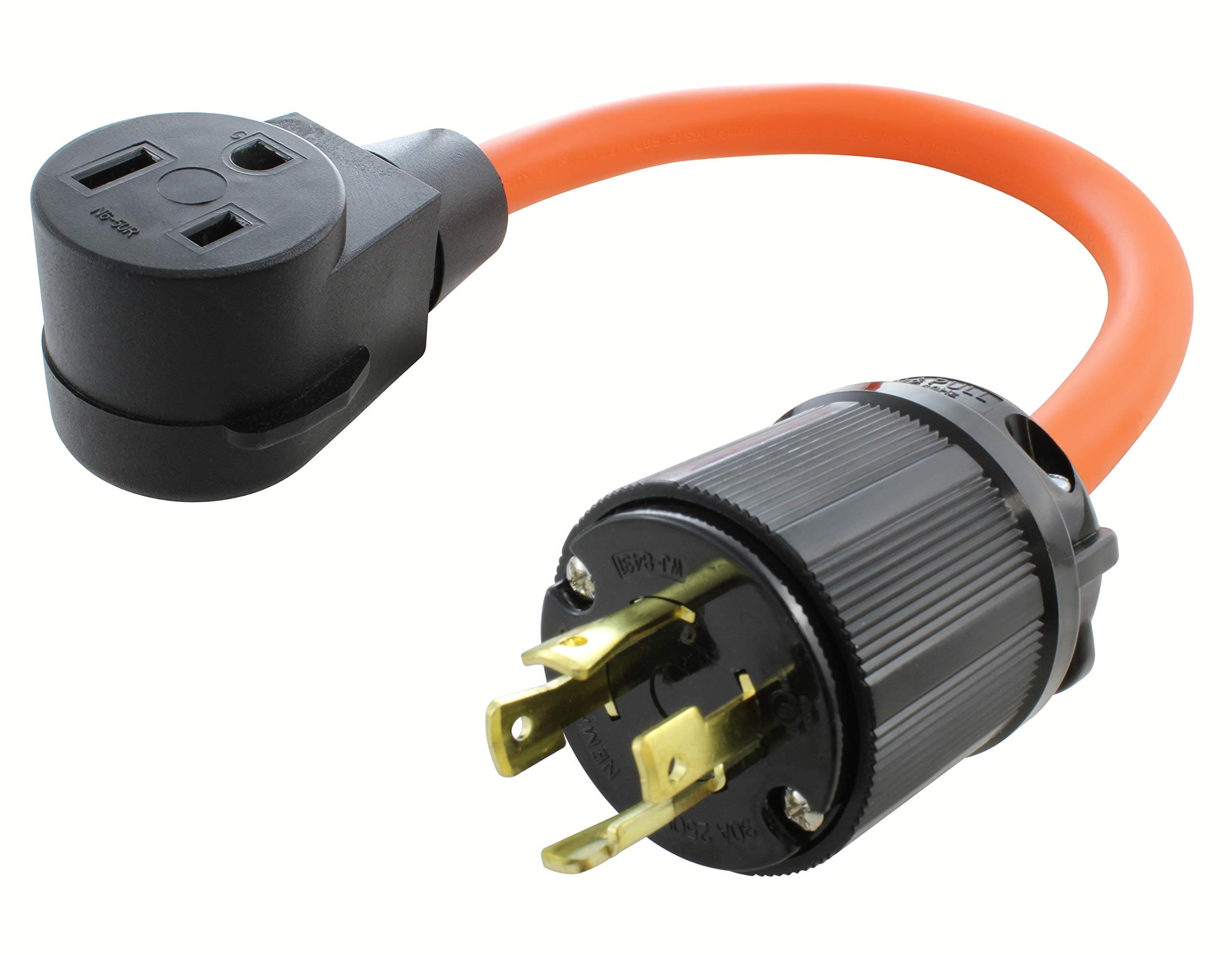 AC WORKS 6-50 Welder Adapter (L15-30 30A 250Volt 3-Phase Locking to 6-50)