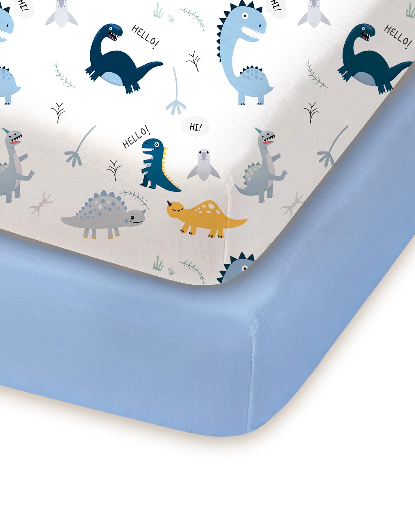 TotChill Pack and Play Sheets 2 Pack, 38x26 Jersey Knit Fitted Sheets