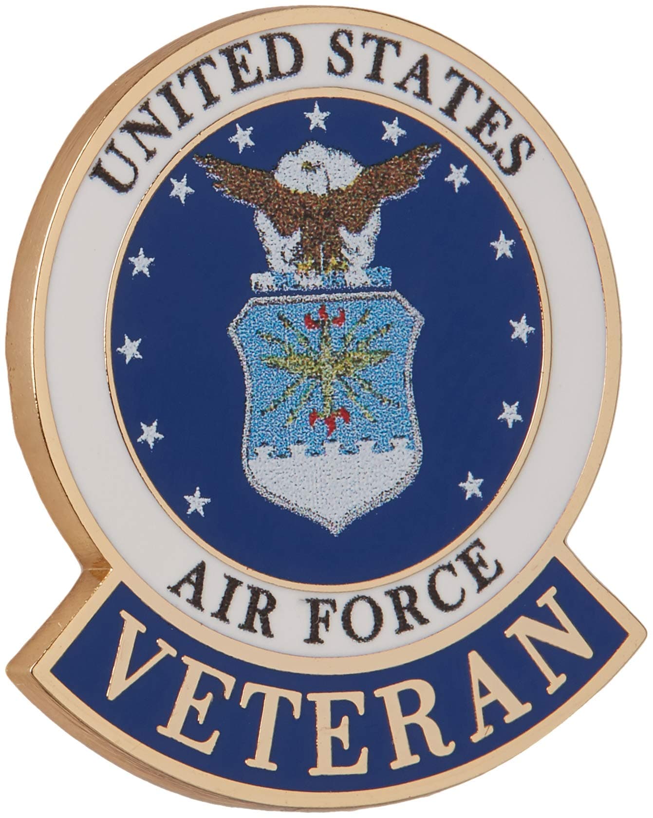 EagleEmblems United States Air Force Veteran Logo Emblem Lapel / Hat Pin