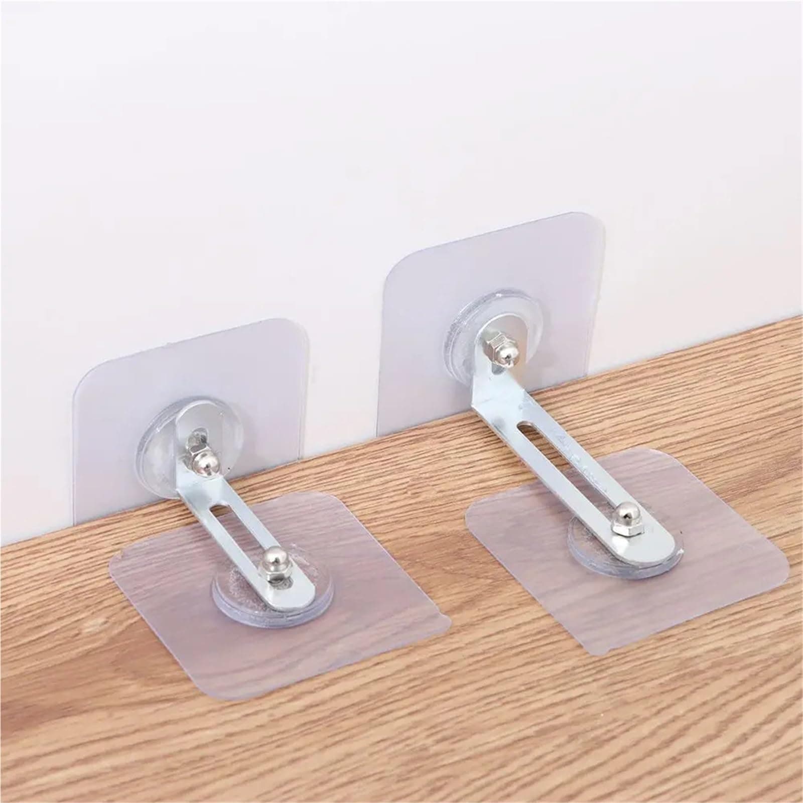 Lawsen Furniture Anchors 20pcs Adhesive Furniture Wall Anchors TV Cabinet Fixed Prevent Dumping Device Punch-Free Furniture Anti-Falling Fixture for Furniture Dresser(Small)