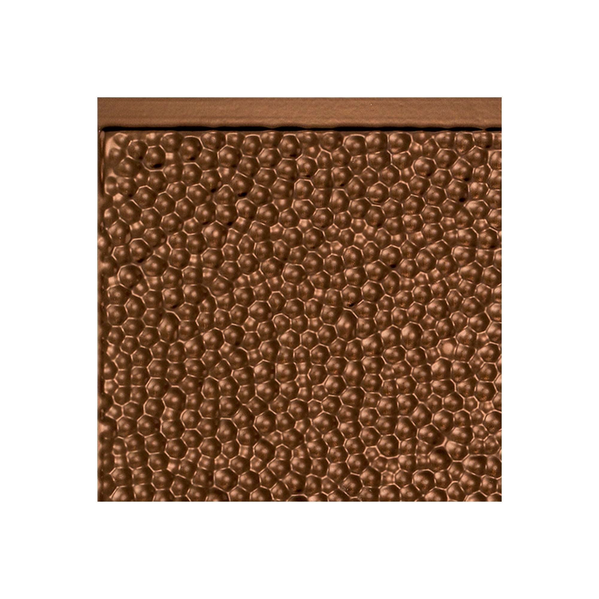 FASÄDE Hammered Decorative Vinyl Backsplash Panel in Oil-Rubbed Bronze (6X6 Inch Sample)