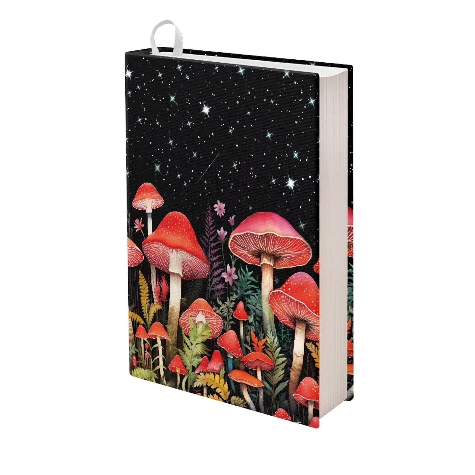 Gomyblomy Mushroom Book Covers for Hardcover Book Sox Stretchable Jumbo Book Sleeve Cover Washable Book Cloth Office School Supply Book Protector for Paperback Textbooks