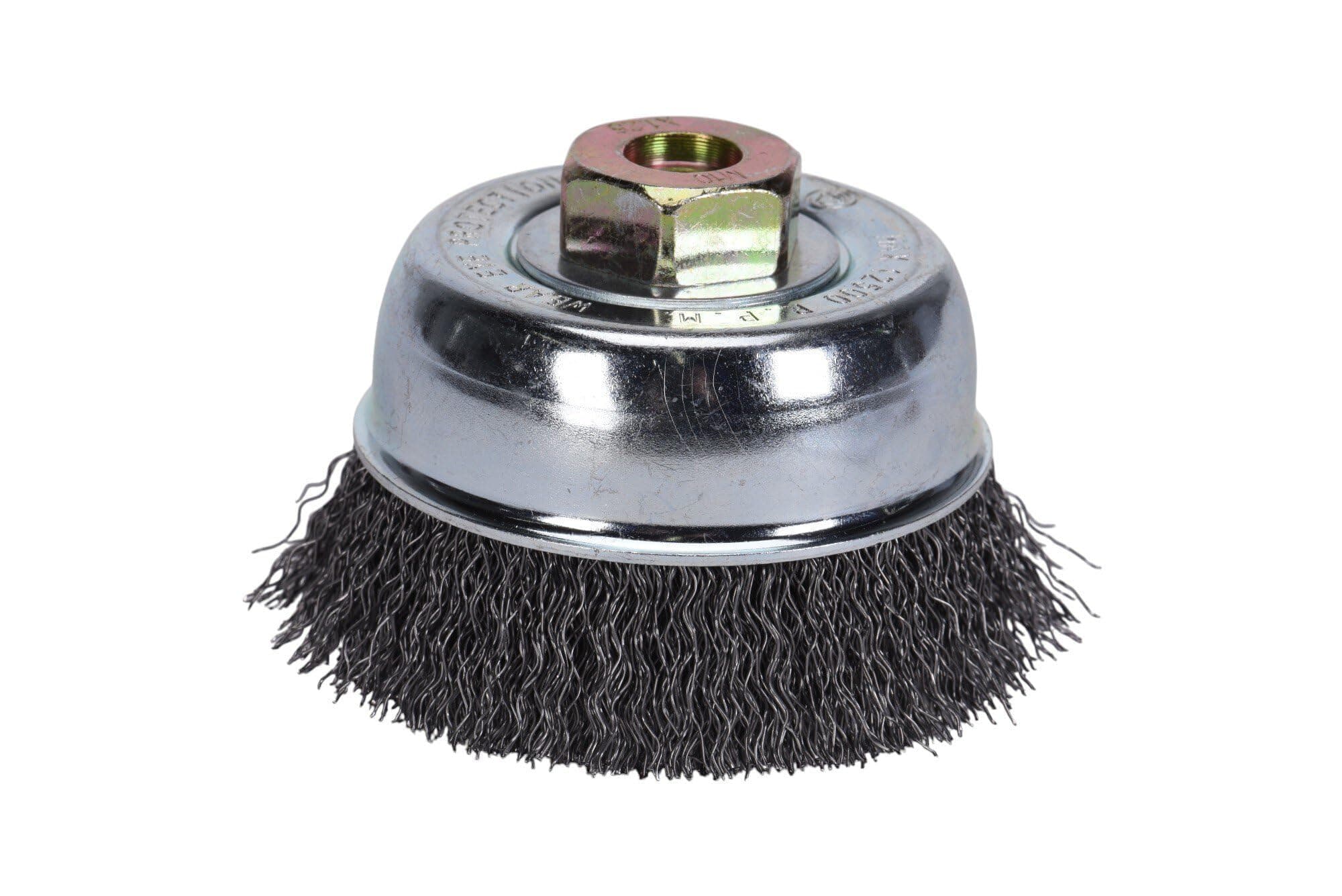 Century Drill & Tool 76022 Crimped Angle Grinder Cup Brush, 3"