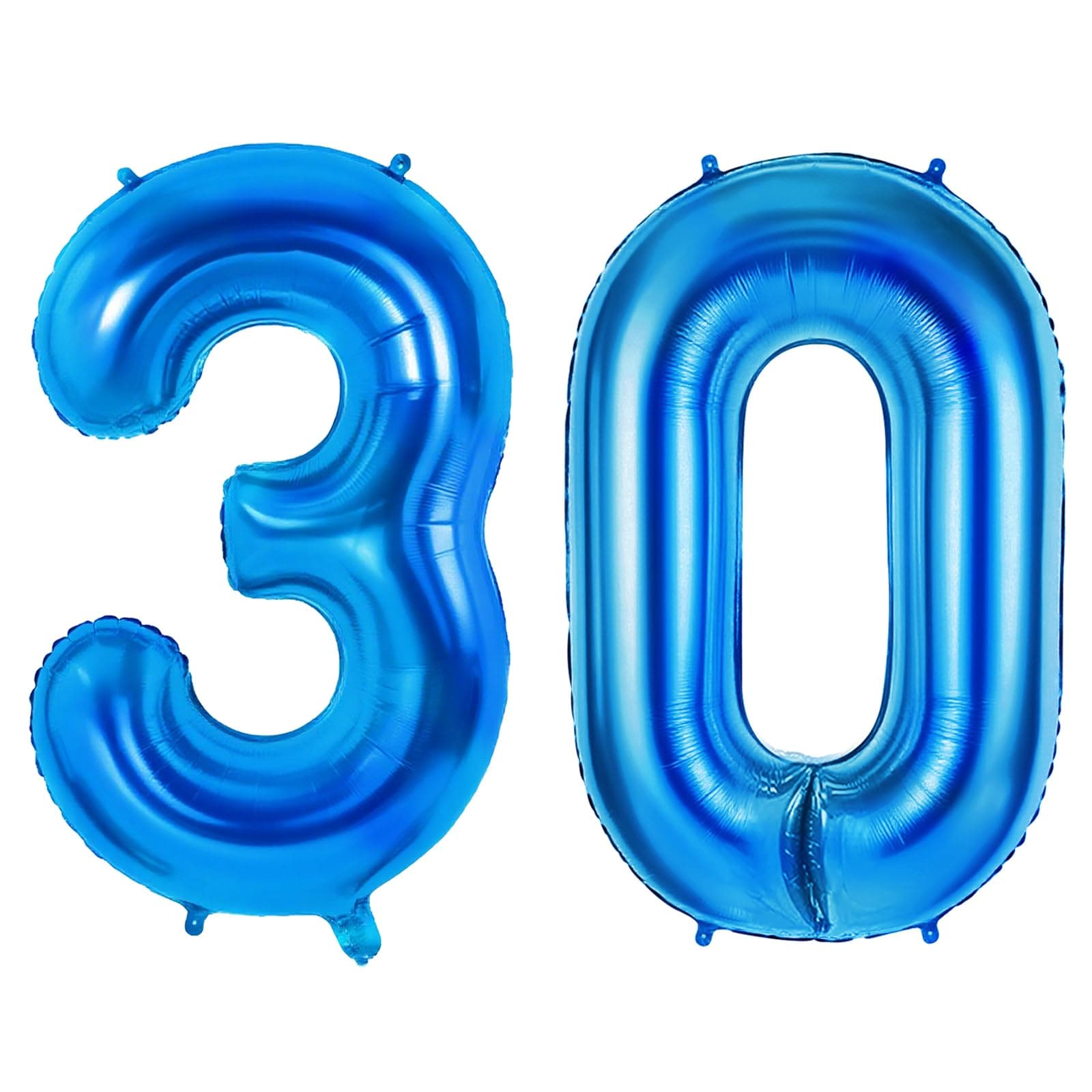Number 30 Balloons for 30th Birthday Party Decorations, 0-100 Large No. 30 Balloons for Women, Men and Him, 40 Inch Dark Blue Foil Helium Balloon for 30 Years Old Anniversary Decorations