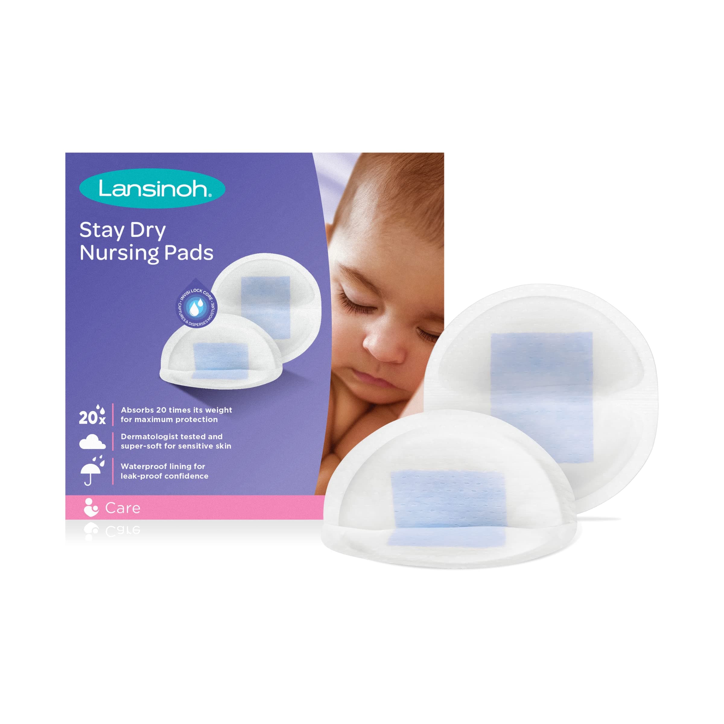 Lansinoh Stay Dry Disposable Nursing Pads, 36 Count