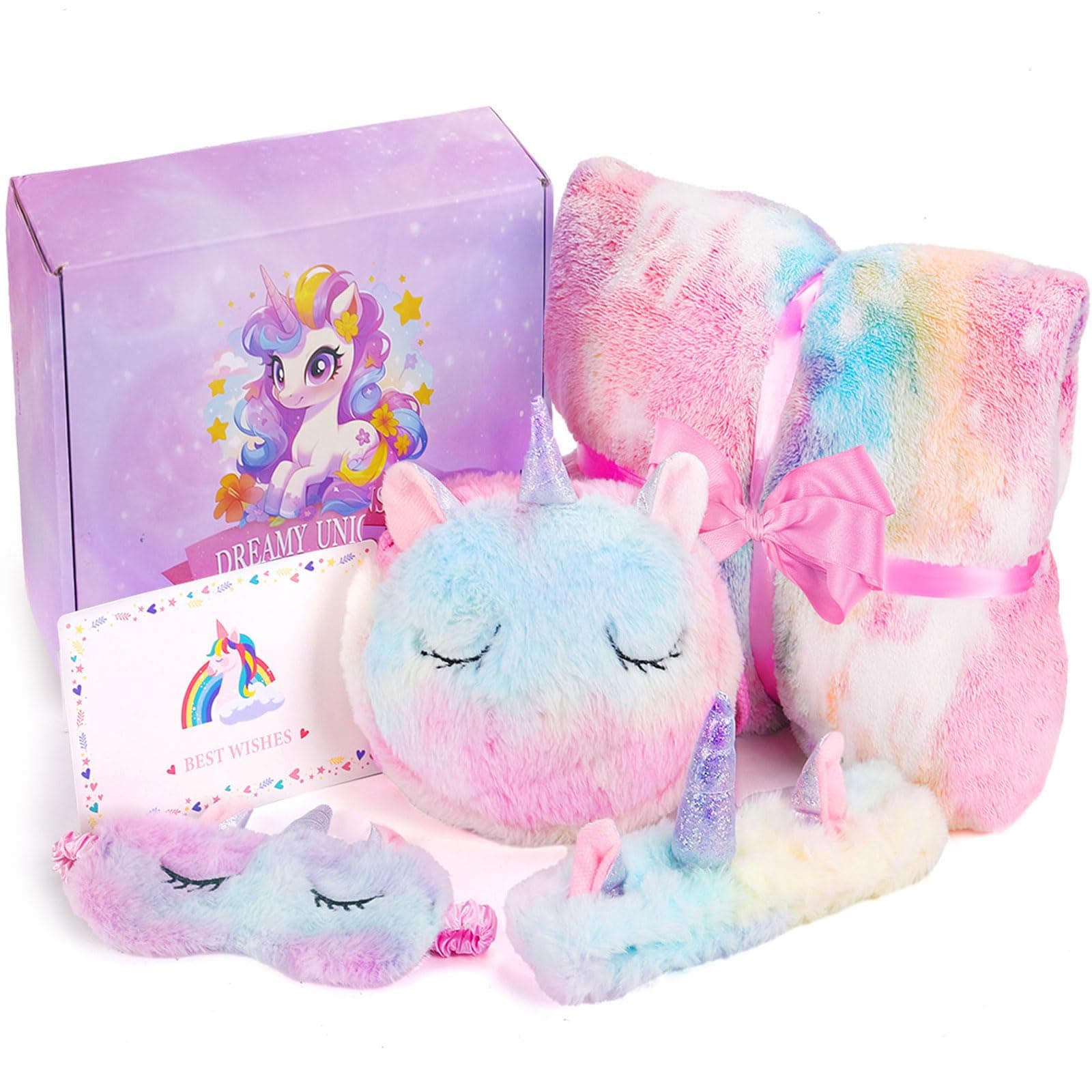 Jenria Unicorn Gift for Girls, Birthday Gifts for Girls Age 3 4 5 6 7 8 9 10 Years Old Girl, Easter Baskets for Kids, Birthday Gift Ideas, Unicorn Toys, Daughter, Niece, Granddaughter