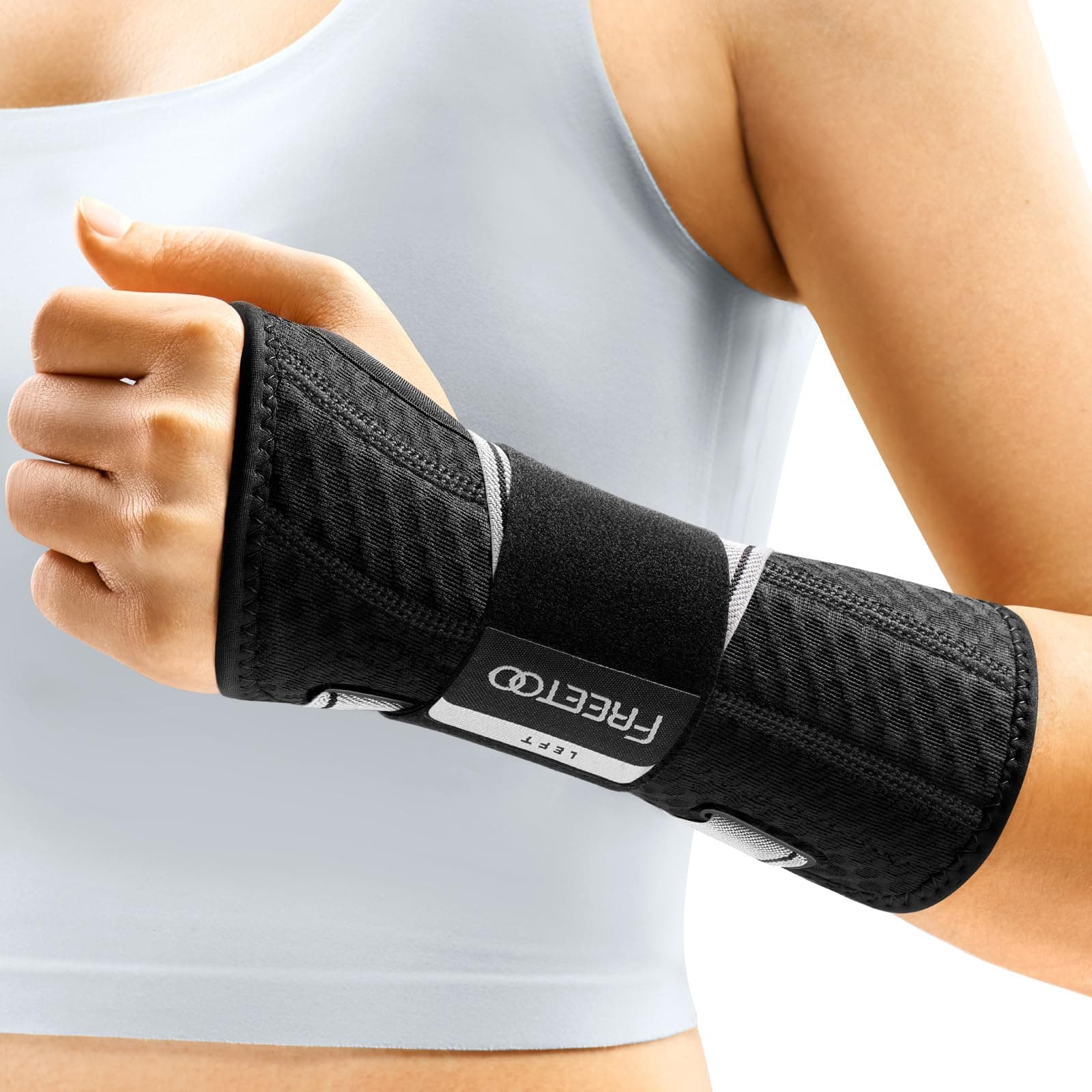 FREETOO Carpal Tunnel Wrist Brace Pro, Neutral Wrist Splint Wrist Support