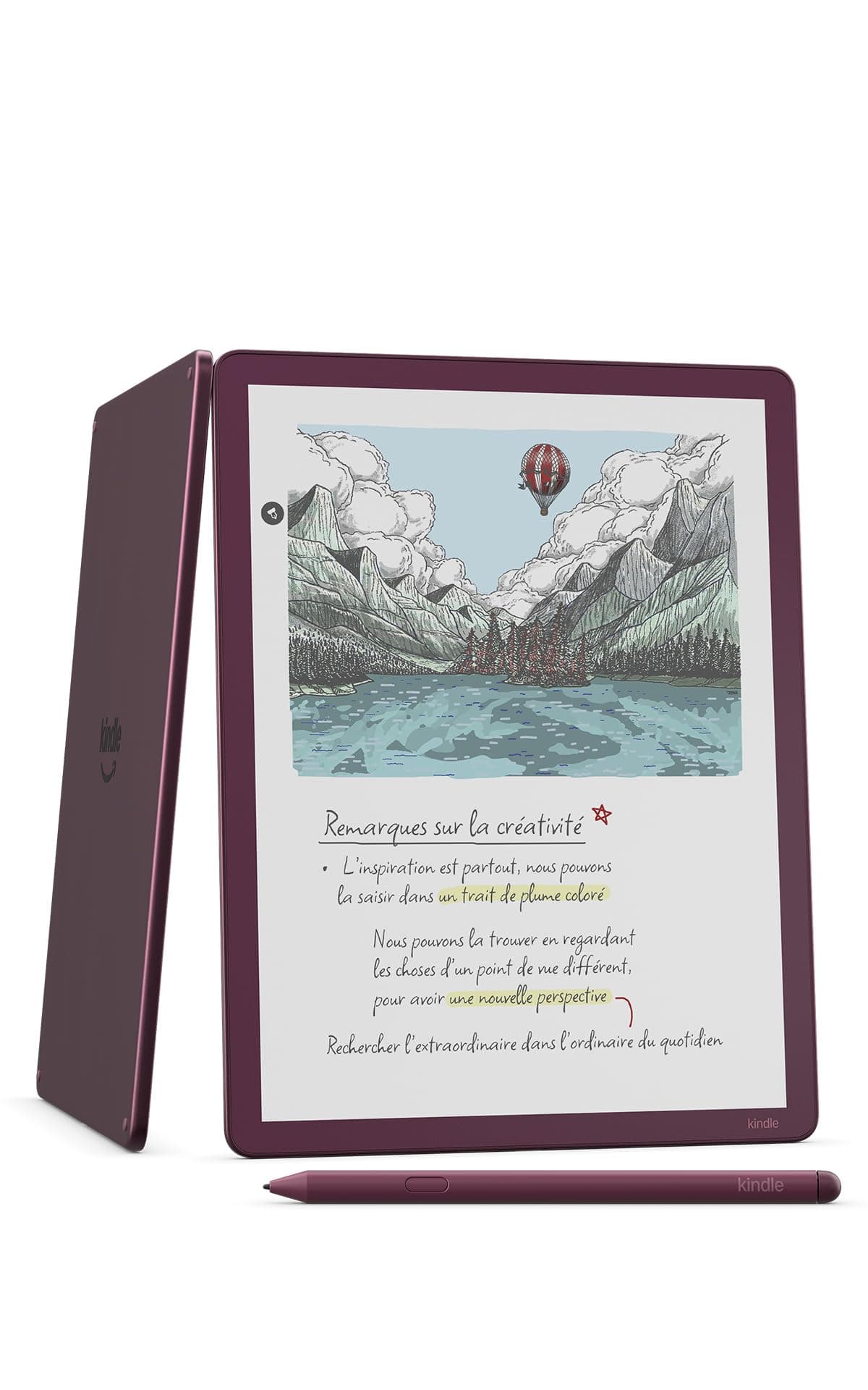 Amazon Kindle Scribe Colorsoft 64 Go (nouvelle génération) : écran couleur 11" effet papier avec éclairage avant ; fin, léger, puissant ; écrivez dans le carnet, les documents et les livres (figue)