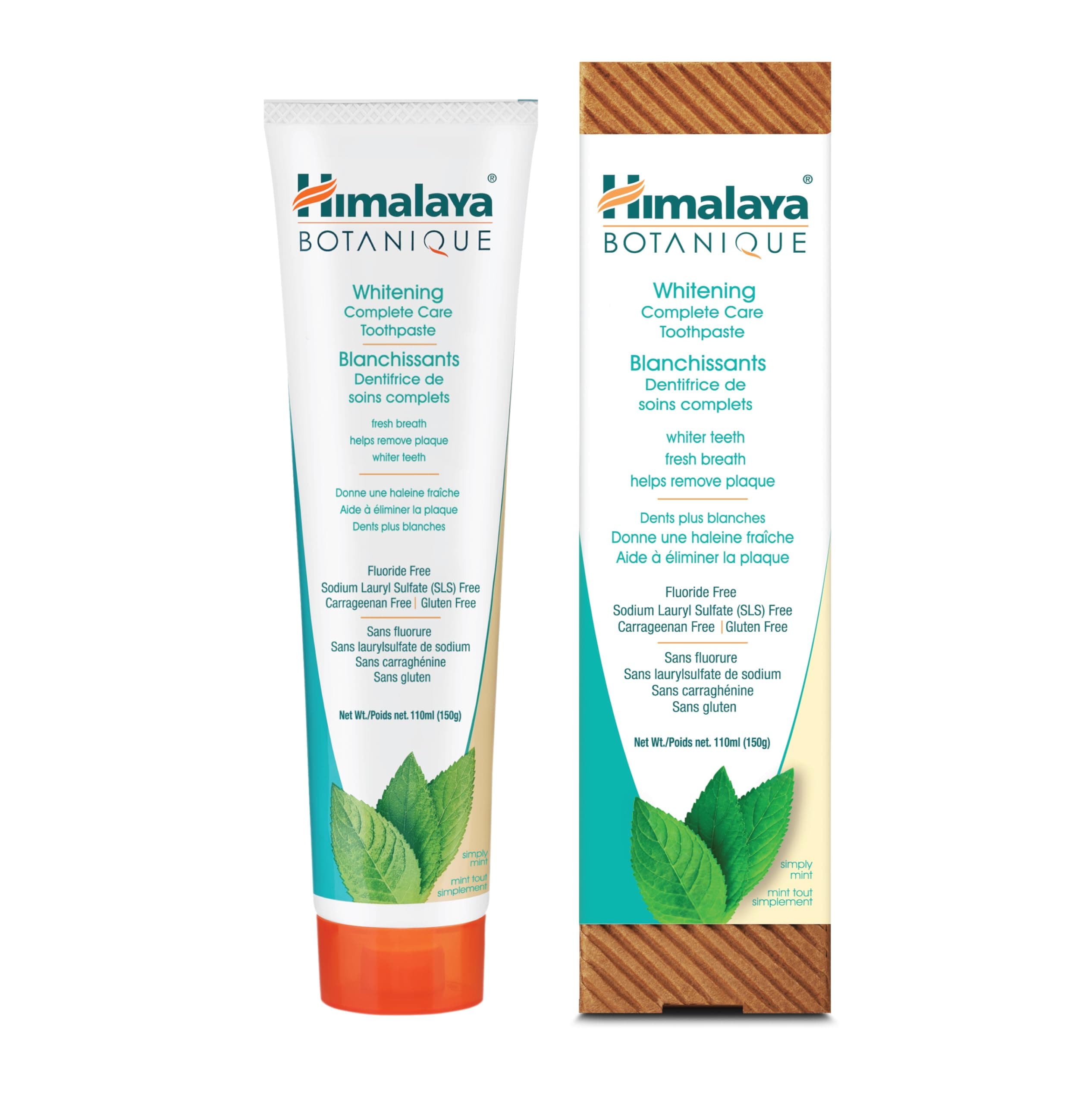 Himalaya Botanique Complete Care Whitening Toothpaste, Mint, 150g (5.29 oz)