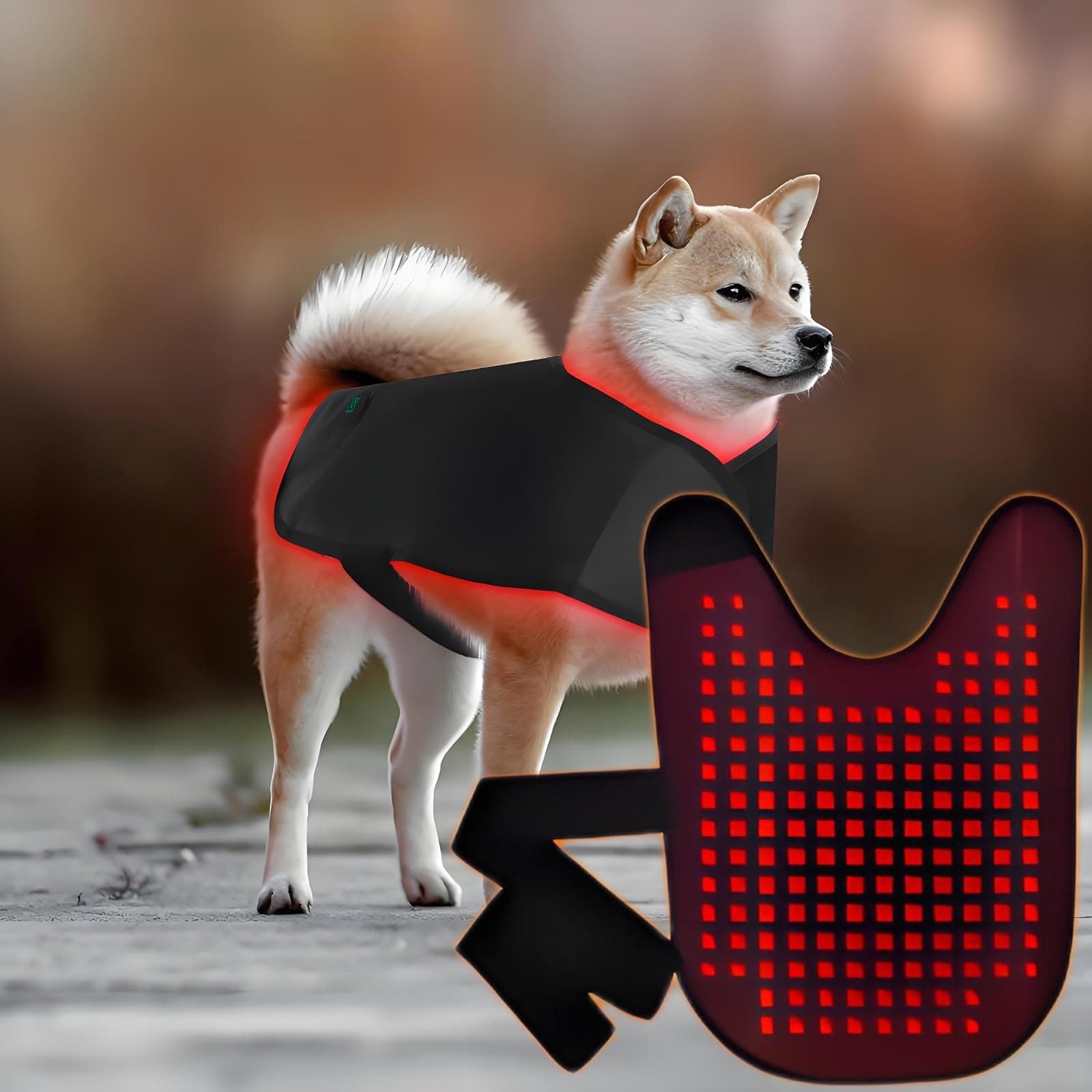 Vet-Recommended Red Light Therapy Belt for Dogs - Dual-Wavelength (660nm & 850nm) Cold Laser Device for Arthritis, Joint Pain Relief & Wound Healing - Adjustable, Wireless & Portable