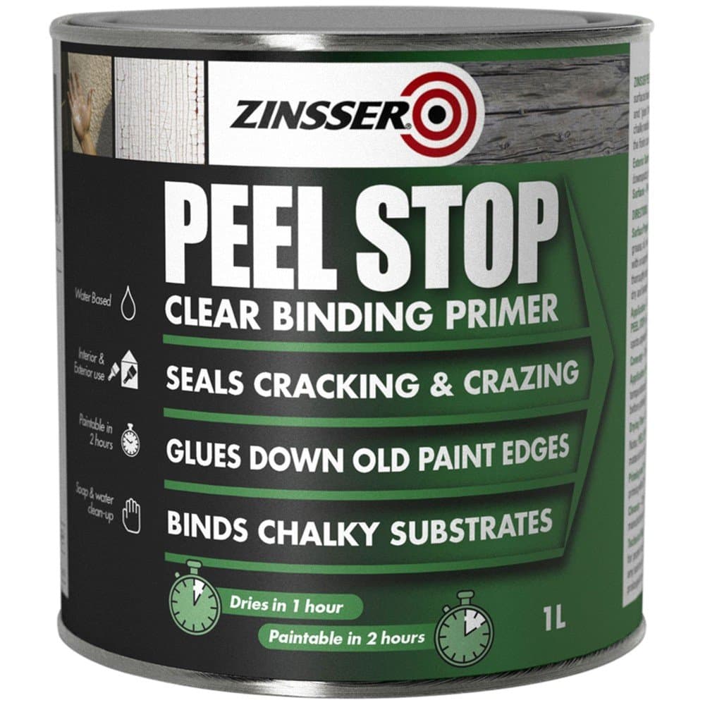 Zinsser ZN7300001D1 Peel Stop Clear Binding Primer 1L