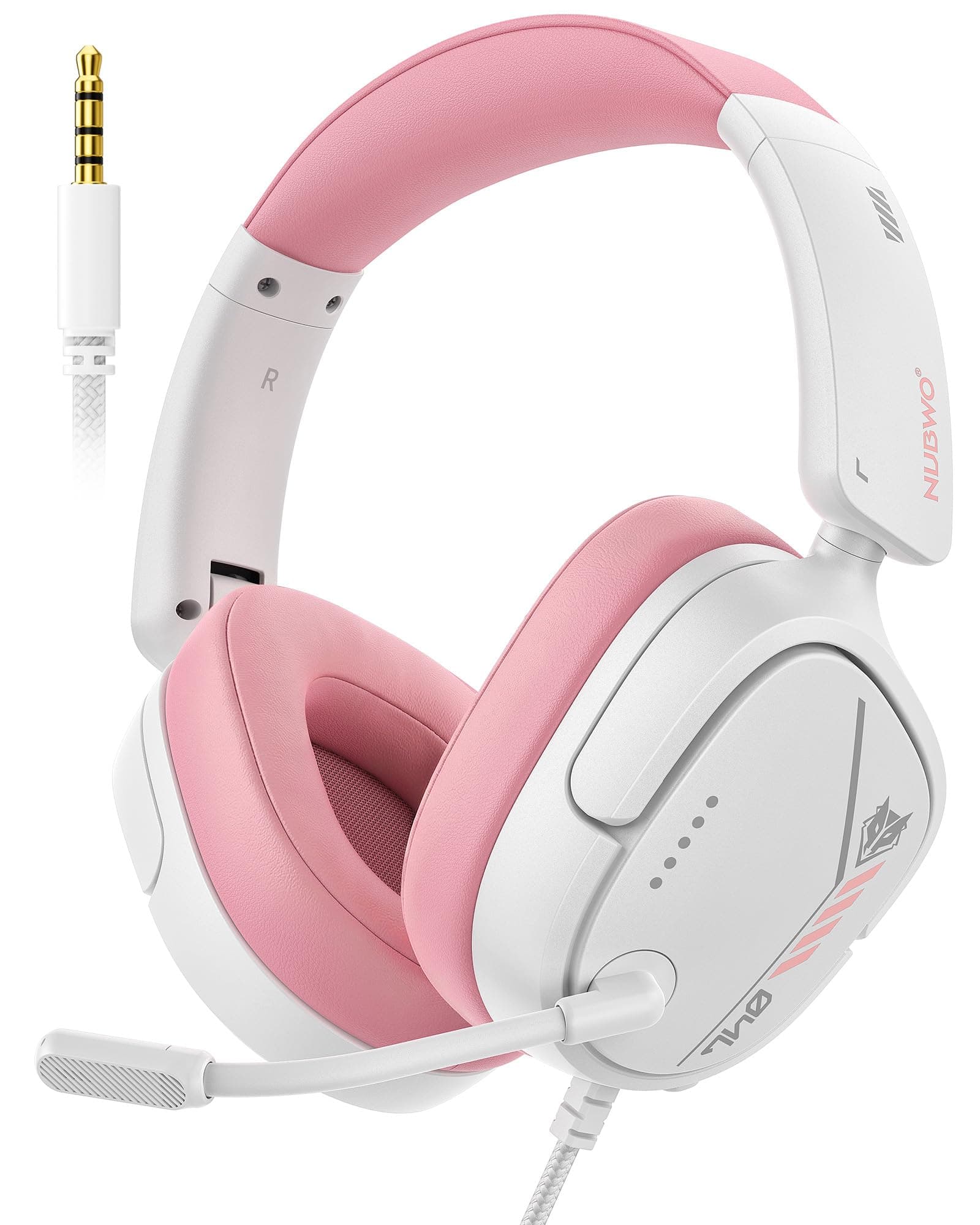 NUBWO HG04L Gaming Headset for PS5/PS4, Xbox Series X|S, Switch - Pink