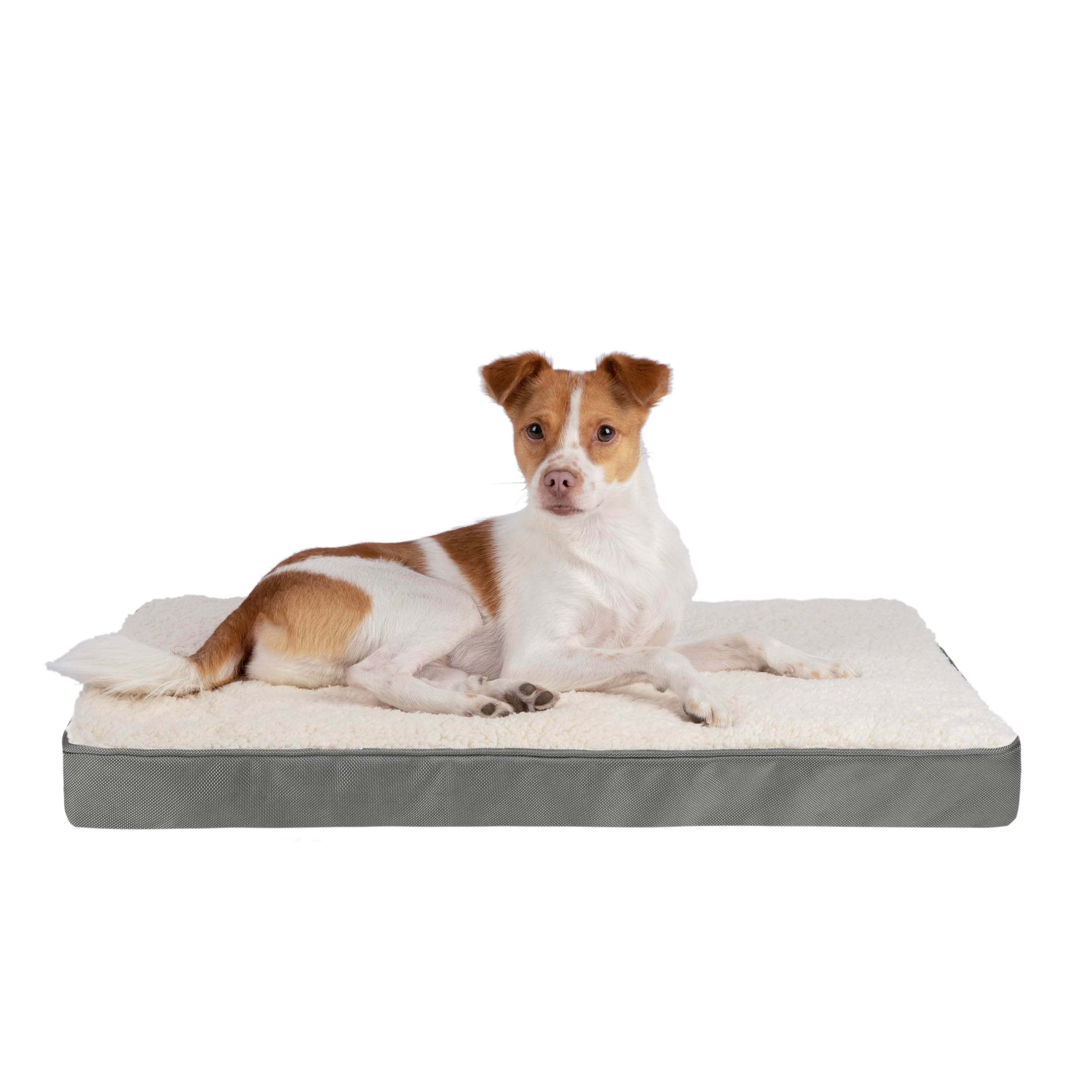 Best Pet Supplies Orthopedic Dog Bed with Memory Foam, Washable Dog Crate Mat for Small, Medium & Large Dogs, Thick Mattress for Crates, Kennels or Floor, Waterproof Pet Bed - Gray, 30 x 20 x 3
