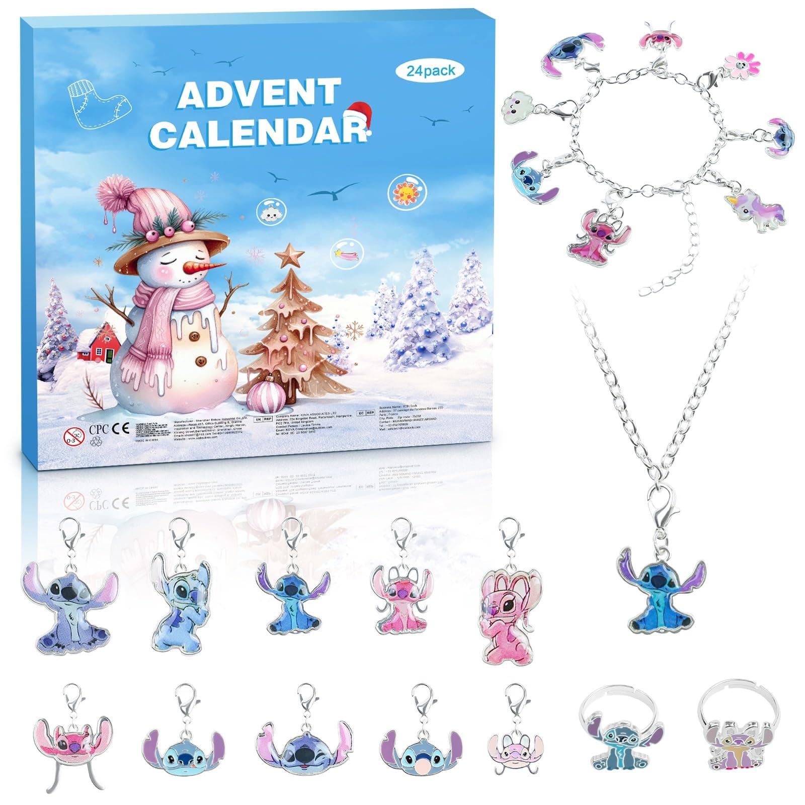 Advent Calendar 2026, Girls Boys 24 Days Christmas Charm Bracelet Countdown Calendar with DIY Fashion Jewelry Making Kit Gift for Daughter, Son,Granddaughter, Niece