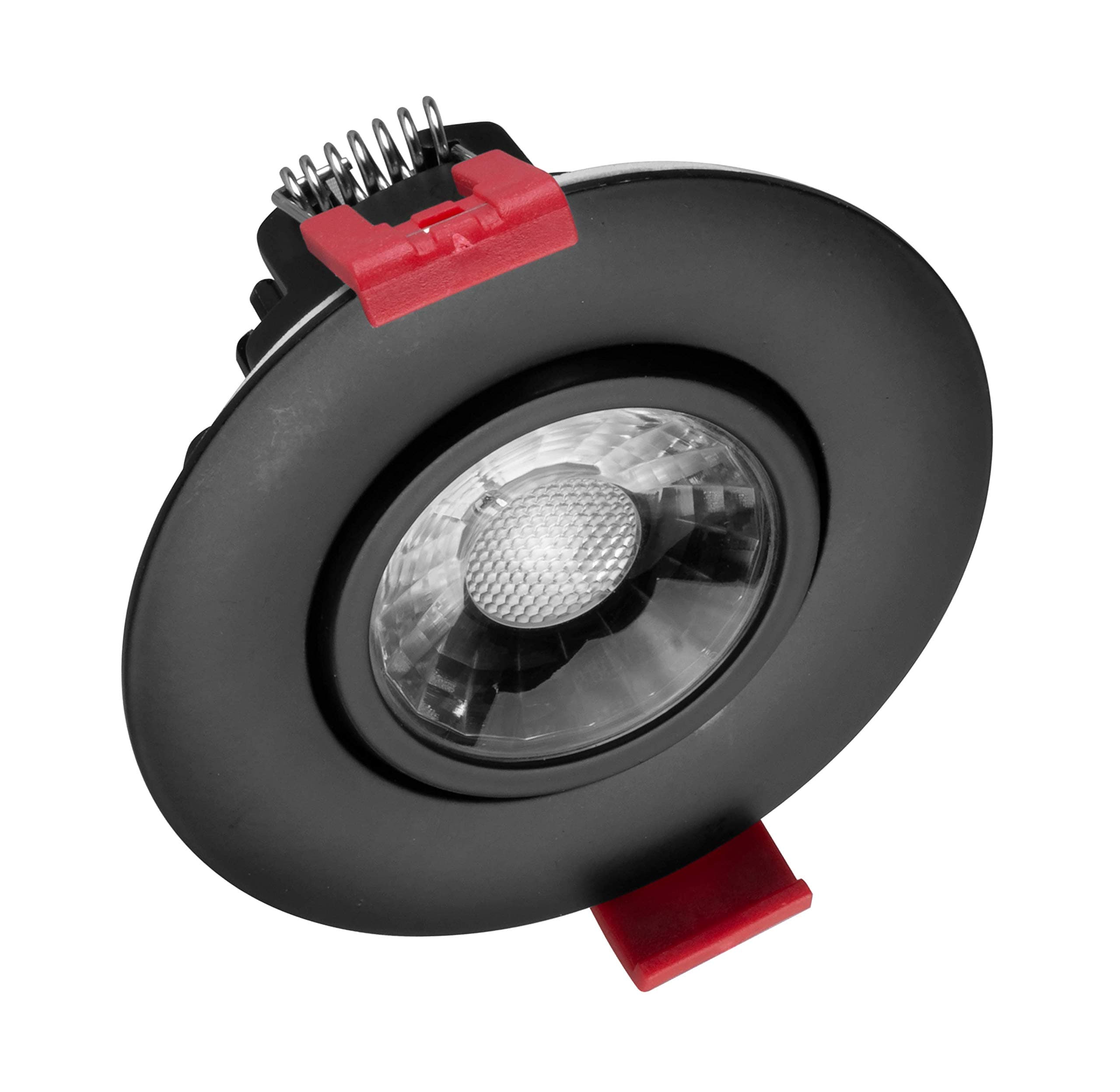 NICOR Lighting 3 inch LED Gimbal Recessed Downlight in Black, 4000K (DGD311204KRDBK)