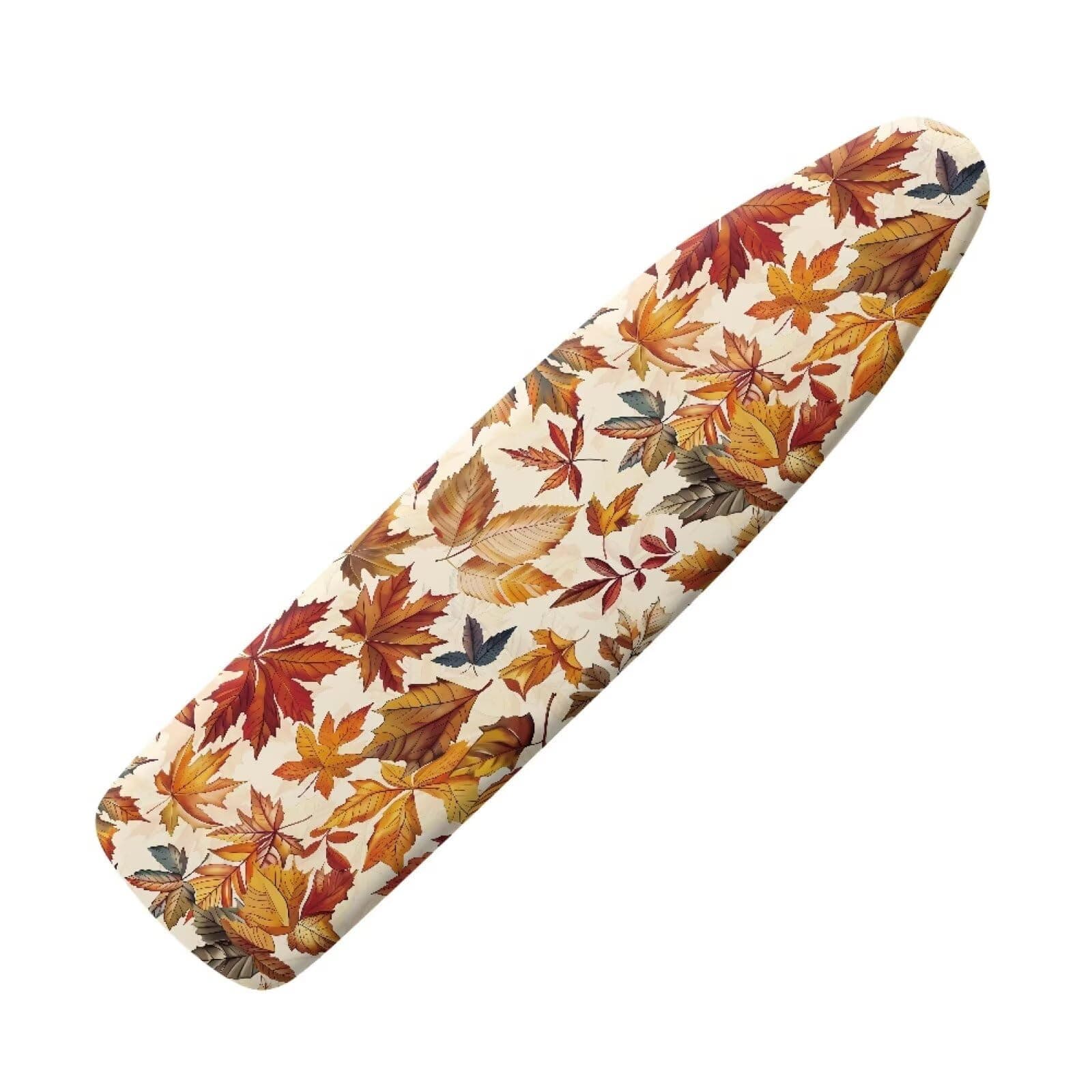 ZDCUSTOM Ironing Board Cover 51.9x17.7 Fall Maple Leaf Thick Scroch & Stain-Resistant Padding Iron Board Cover with Soft Fasteners, Heatproof