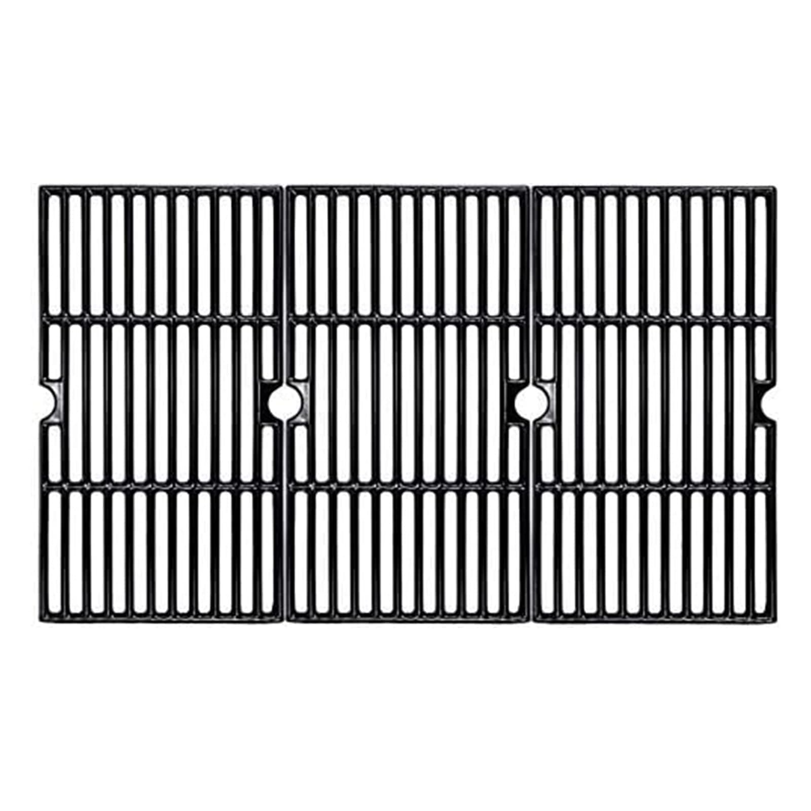 Utheer 16 7/8" x 27 15/16" Cast Iron Grill Cooking Grate for Charbroil 463420508, 463420509, 463420511, 463436213, 463440109 Gas Grills Grates Replacement Parts for Master Chef, Backyard, 3 Pack