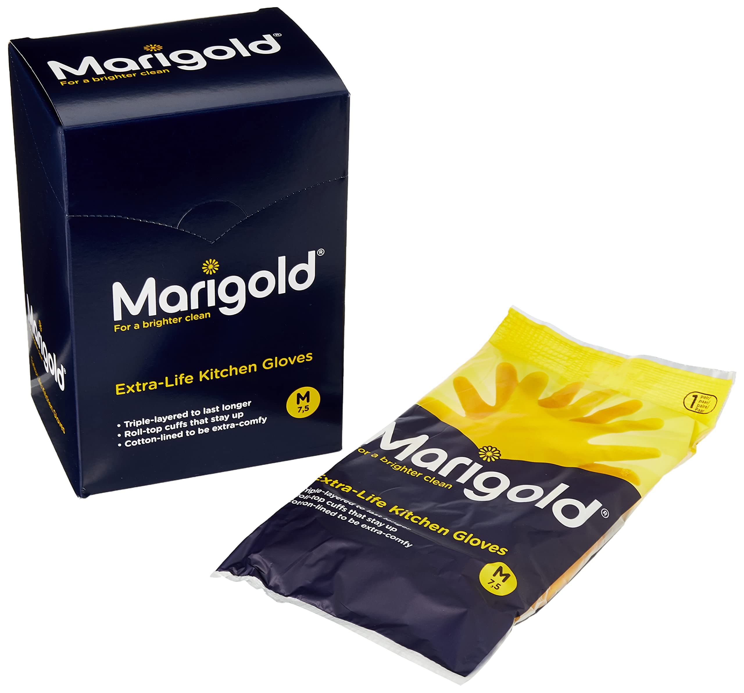 Marigold Extra-Life Kitchen Gloves Medium Case of 6 by Marigold
