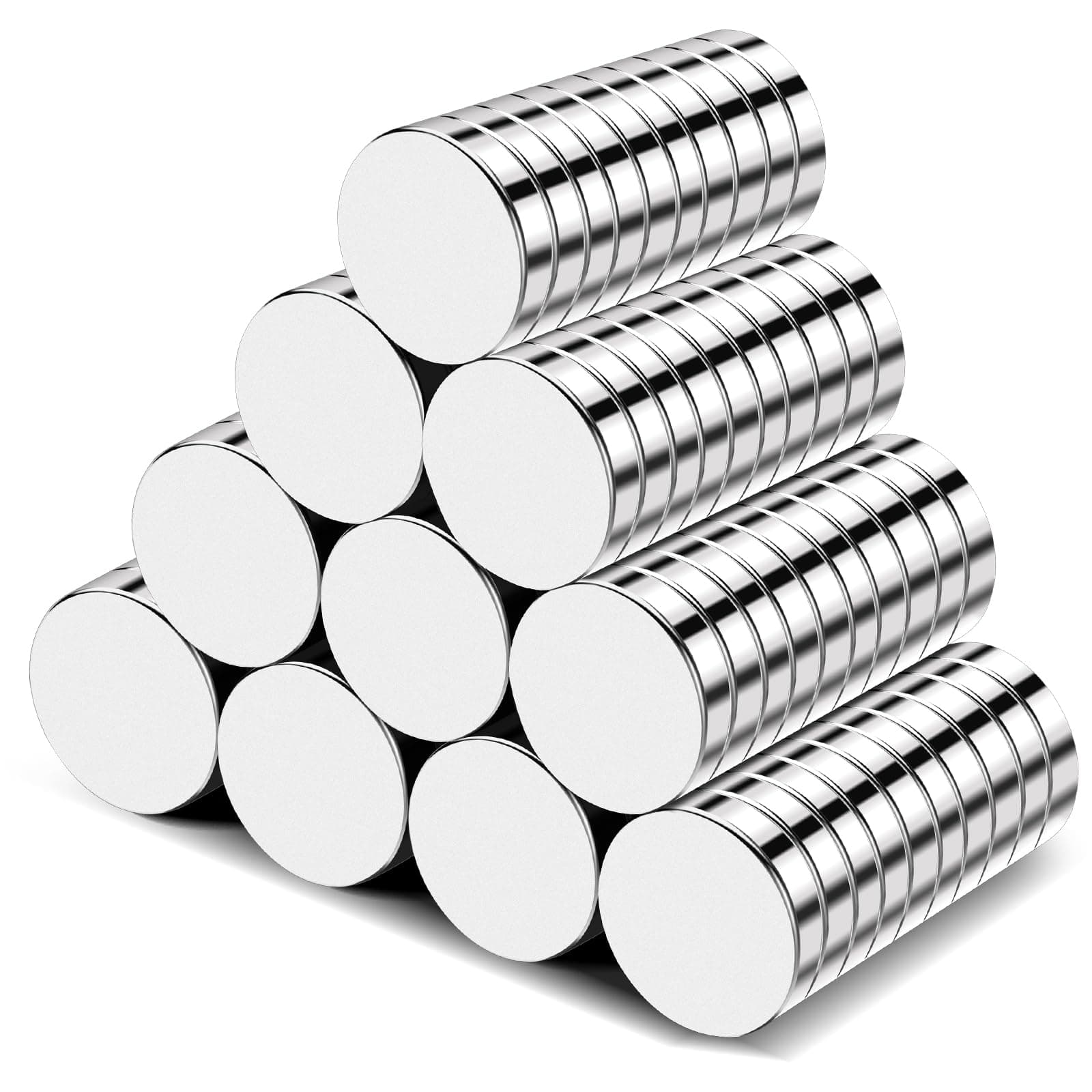 TRYMAG Magnets, Round Disc Magnet for Whiteboard, 120Pcs
