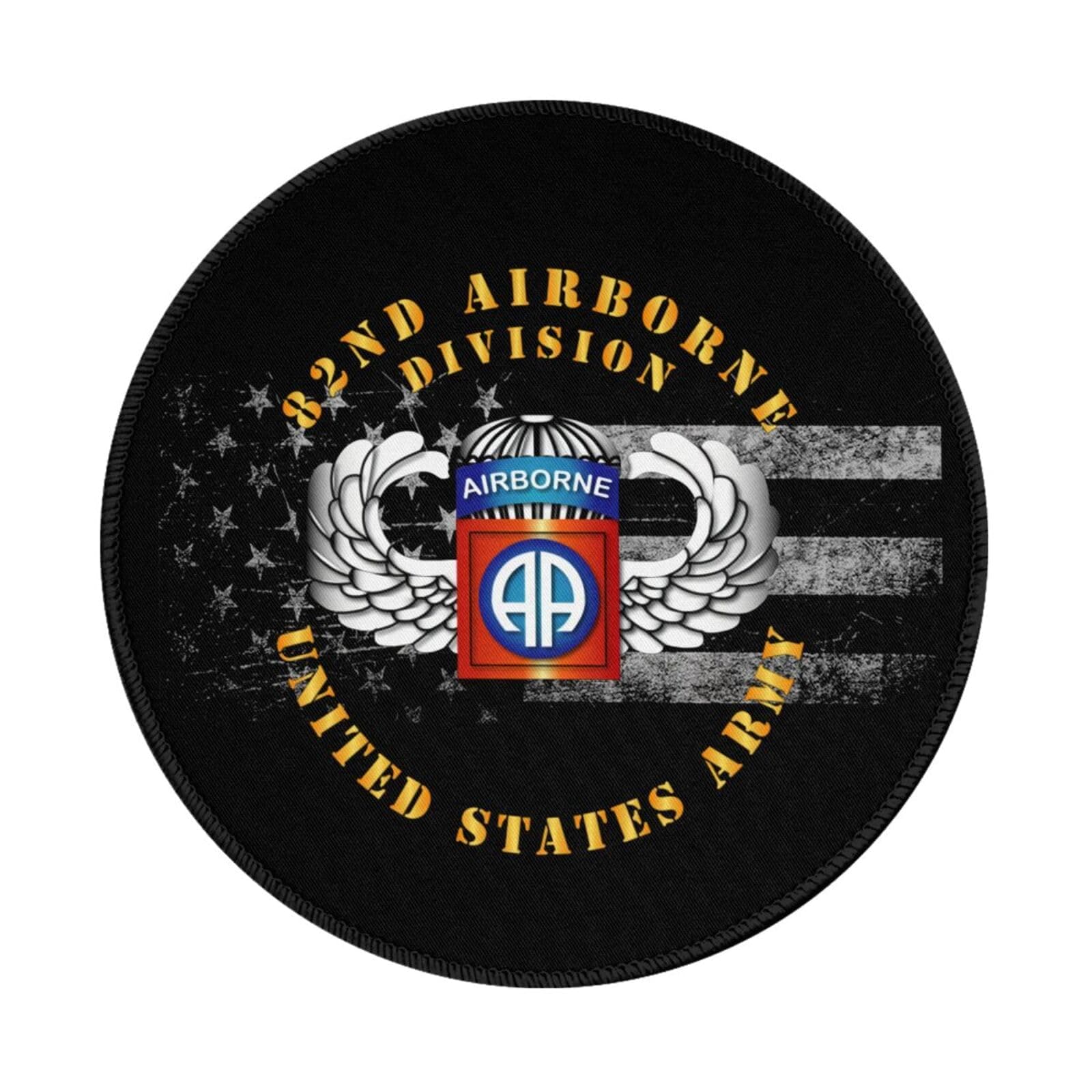 82nd Airborne Division Round Mousepad Personalised Fashion Mouse Pad for Women Men
