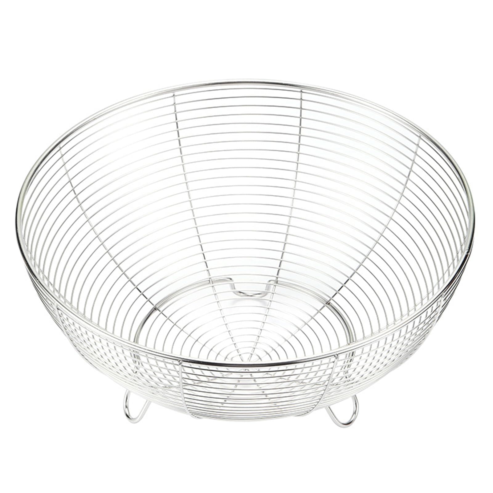 Multipurpose Stainless Steel Wire Baskets For Fruits And Vegetables Elegant Metal Storage Bowl For Kitchen Organization